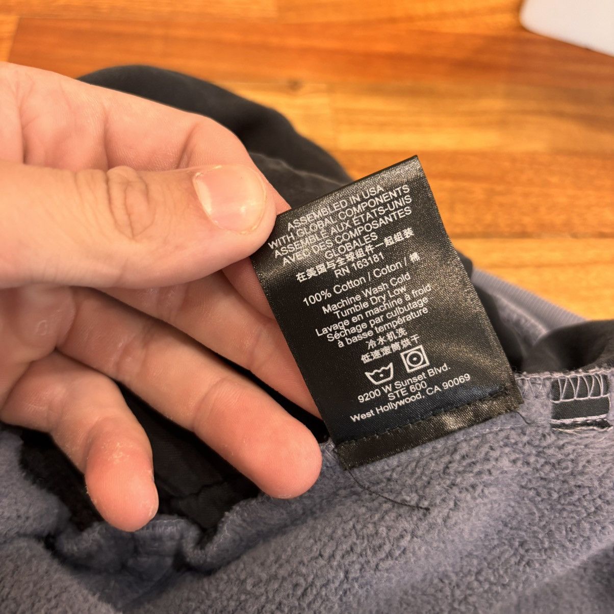 Rhude Rhude Washed Blue Quarter Zip Size US XL / EU 56 / 4 - 5 Thumbnail