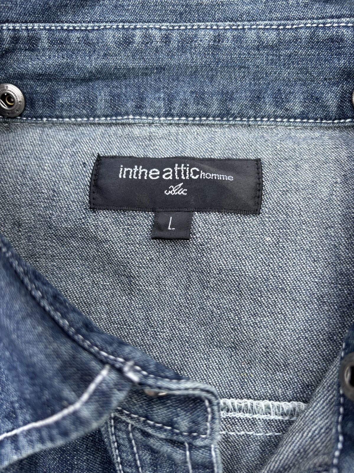 If Six Was Nine 🔥IN THE ATTIC DISTRESSED DENIM JACKET Size US M / EU 48-50 / 2 - 16 Thumbnail