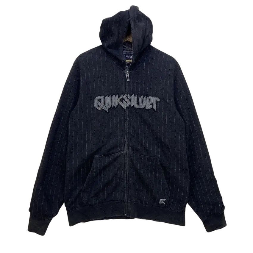 Quiksilver Quiksilver Striped Spell Out Hooded Jacket Size US M / EU 48-50 / 2 - 1 Thumbnail