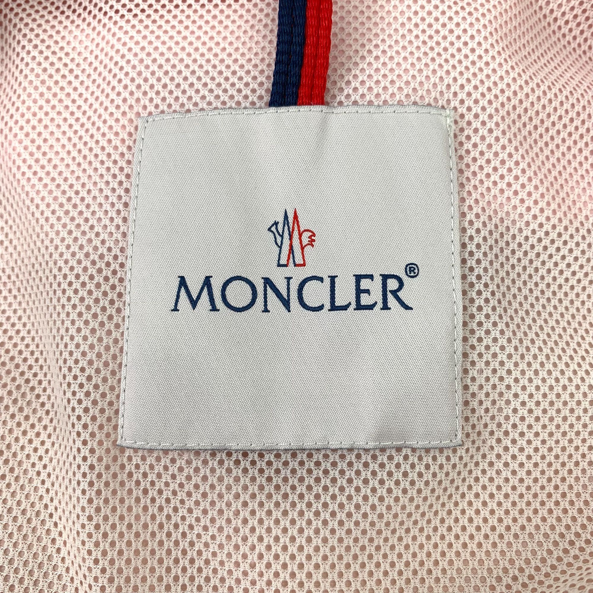 Moncler Moncler Womens Pink Hooded Windbreaker Jacket Size XS / US 0-2 / IT 36-38 - 6 Thumbnail