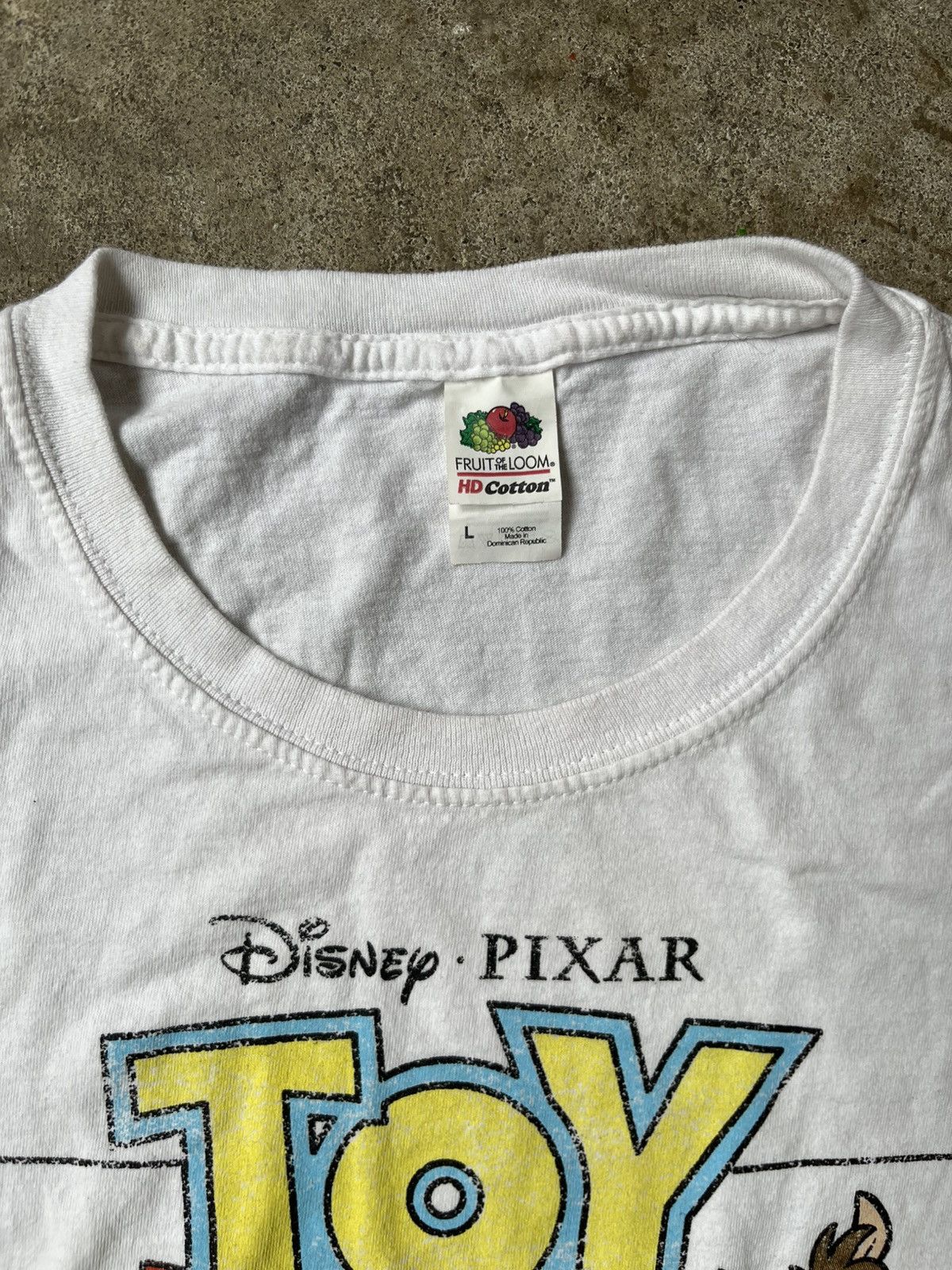 Disney × Fruit Of The Loom × Vintage Rare Vintage Toy Story Disney Pixar White Tee Size US L / EU 52-54 / 3 - 3 Thumbnail