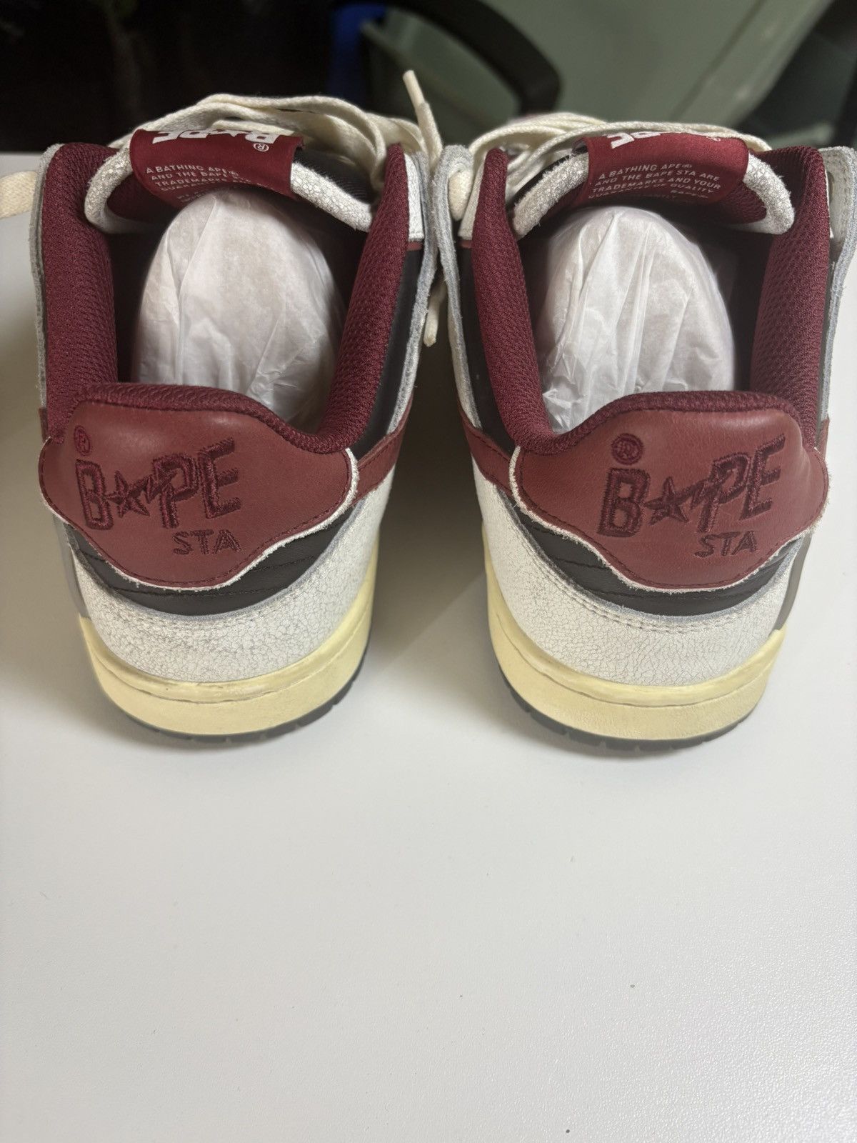 Bape A Bathing Ape Sk8 Sta #4 sneakers in red Size US 8 / EU 41 - 5 Thumbnail