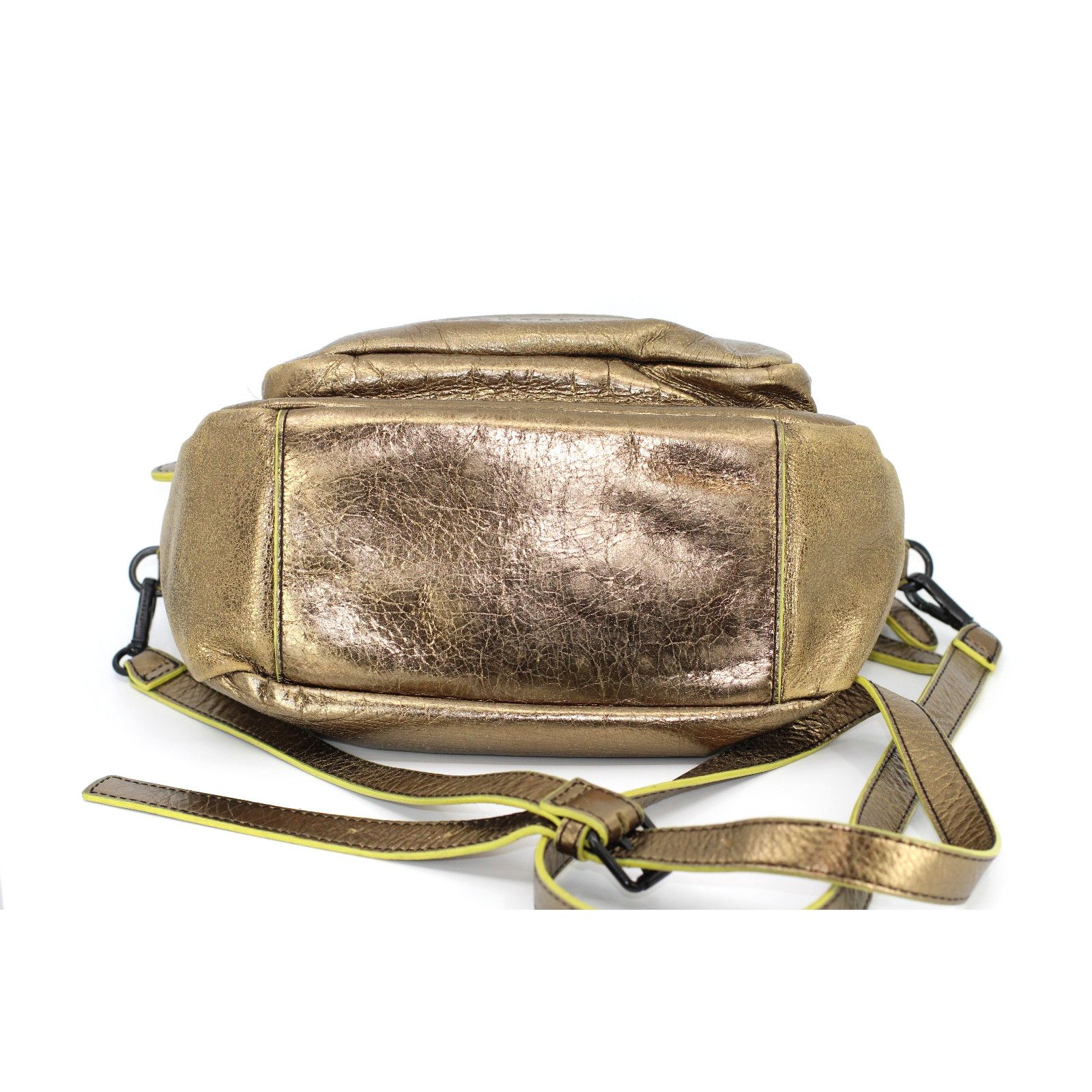 LIEBESKIND BERLIN LIEBESKIND Metallic Bronze Compartment Leather Crossbody Bag Size ONE SIZE - 3 Thumbnail