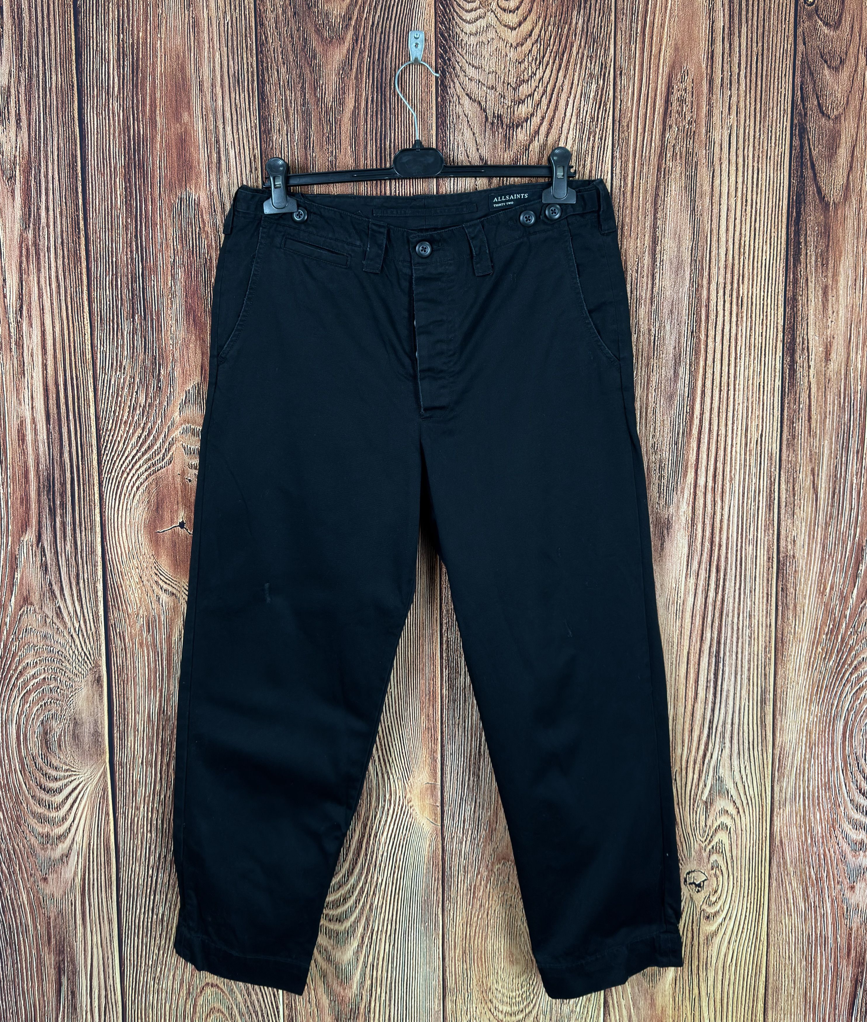 All Saints Corp Chino Black Pant