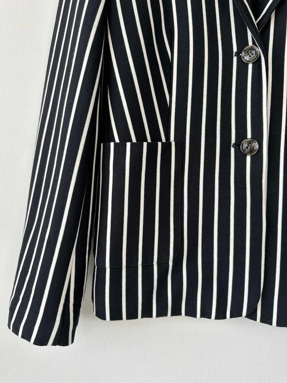 Weekend Max Mara Weekend Max Mara Striped Cotton Sport Coat Blazer Jacket Size L / US 10 / IT 46 - 8 Thumbnail
