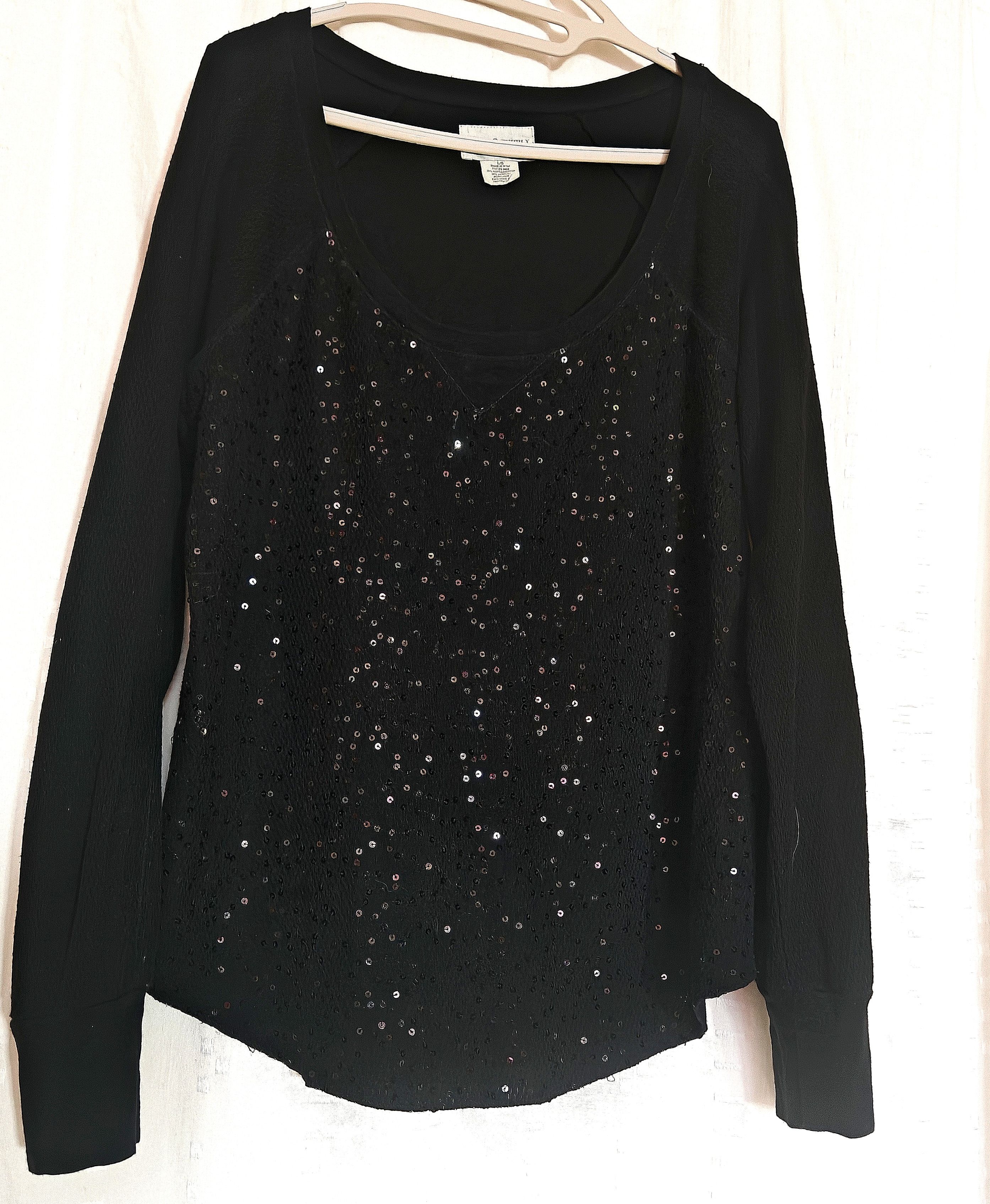 Denim & Supply Ralph Lauren × Vintage Vintage Denim & Supply RALPH LAUREN Glitter Sweatshirt sz L Size L / US 10 / IT 46 - 4 Thumbnail