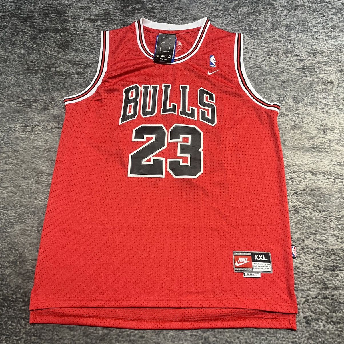 Nike Vintage Michael Jordan Chicago Bulls Nike #23 Home Jersey Size US XXL / EU 58 / 5 - 3 Thumbnail