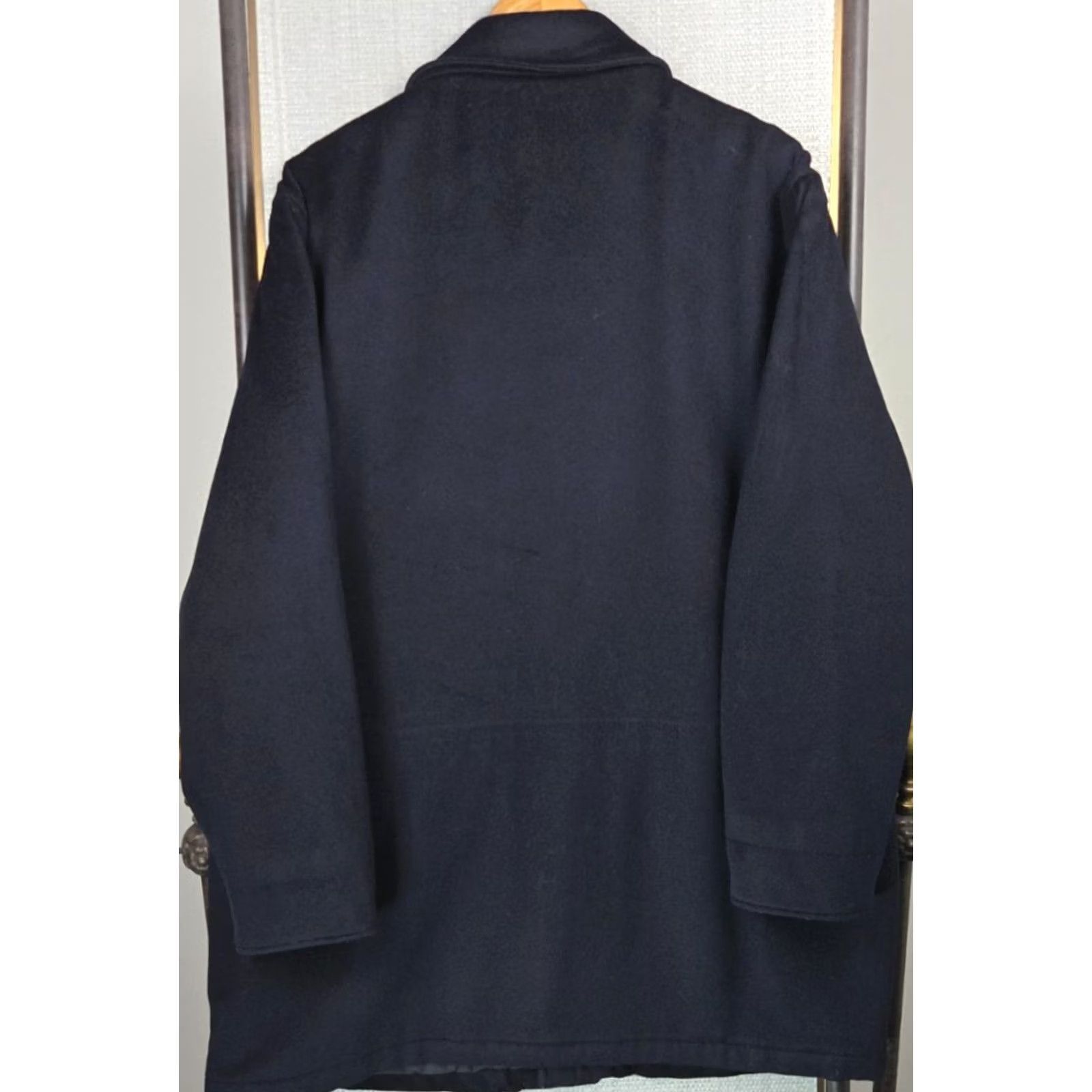 Brooks Brothers Brooks Brothers x Loro Piana Storm System Mens Coat Jacket Wool 100% Full Zip Navy Blue Regular Large Size US L / EU 52-54 / 3 - 3 Thumbnail