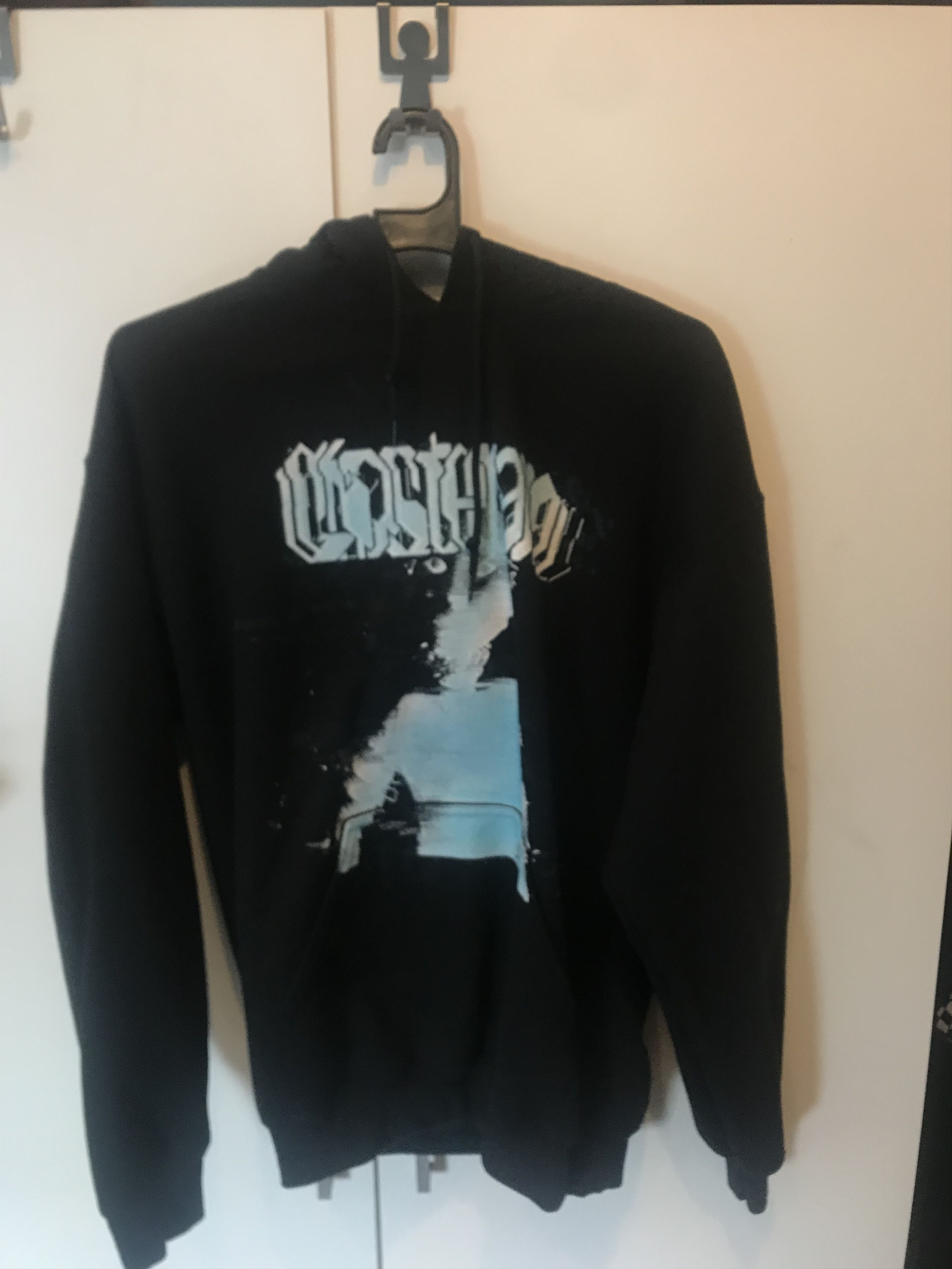 image of Ghostemane Glitch Hoodie Size M in Black, Men's
