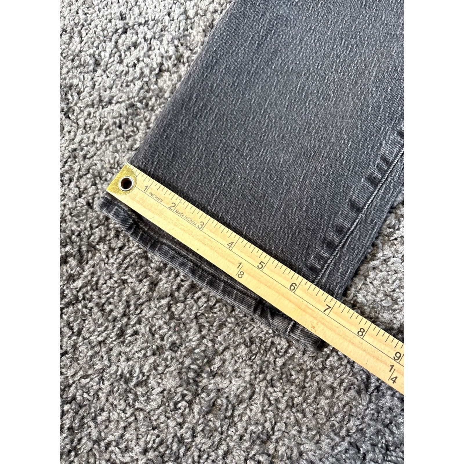 Madewell Madewell Jeans Womens Size 36 Regular 27 Black High Rise 5-Pocket Denim Straight Vintage-Style 90s Bohemian Preppy Size 25" / US 0 / IT 36 - 3 Thumbnail