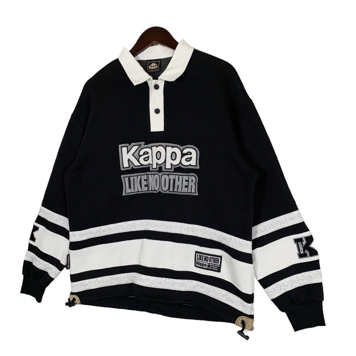 Kappa × Vintage Vintage 90 Kappa Like No Other Half Button Sweatshirt Size M Size US M / EU 48-50 / 2 - 4 Thumbnail