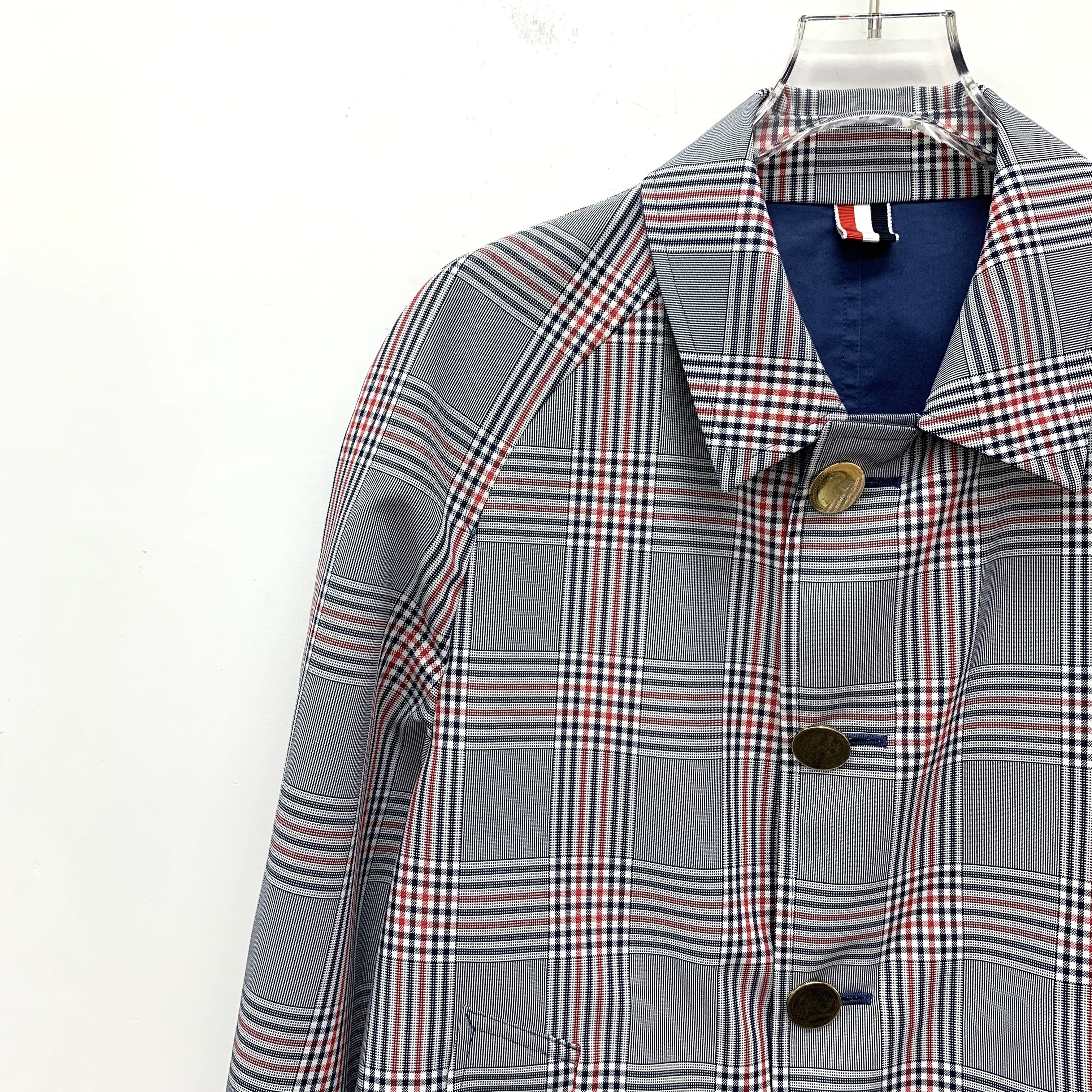 Thom Browne Thom Browne Check Trench Blue (1) Size S / US 4 / IT 40 - 8 Thumbnail