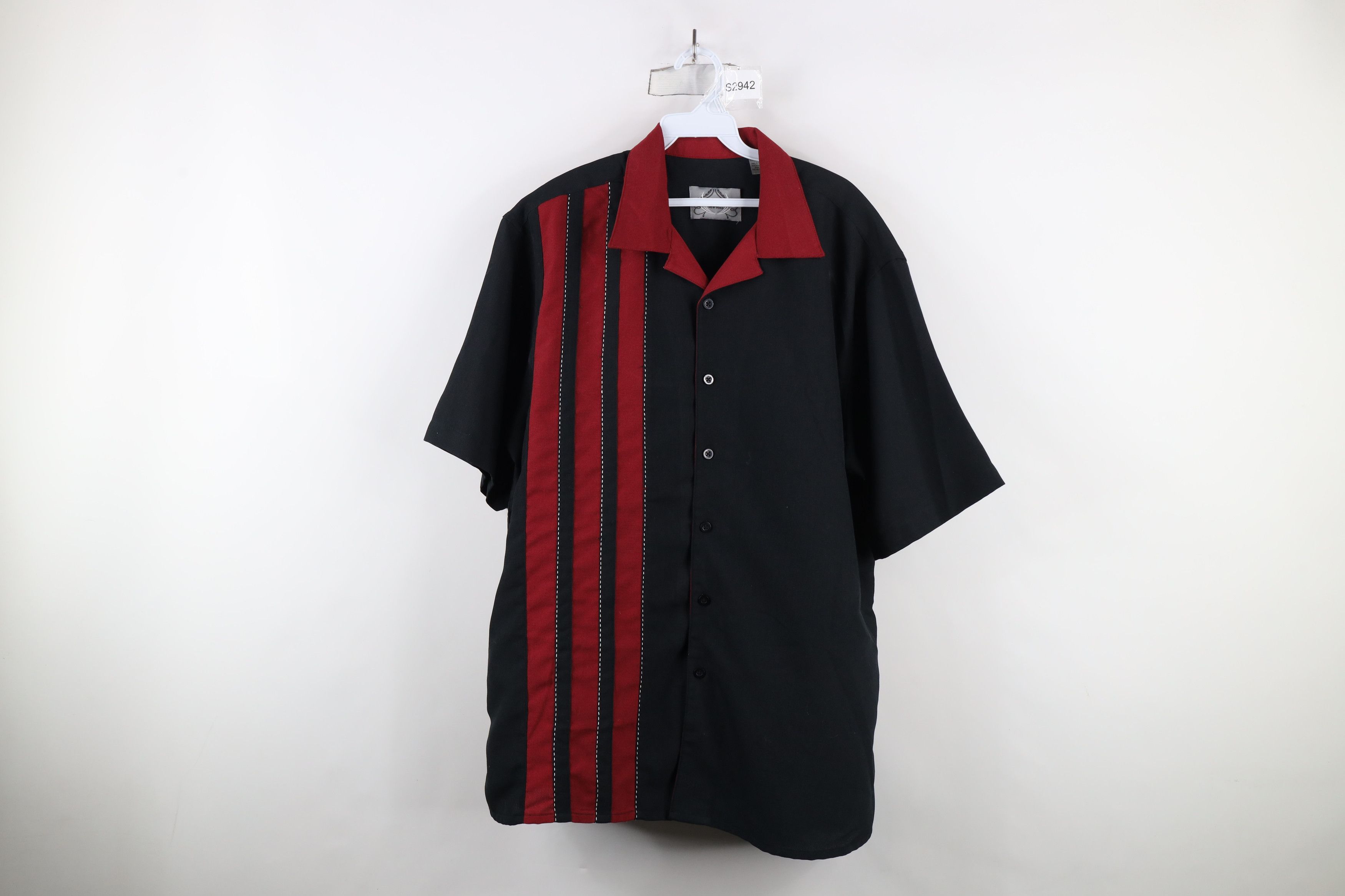 Vintage Vintage 90s Rockabilly Block Bowling Collared Button Shirt Size US XL / EU 56 / 4 - 1 Thumbnail