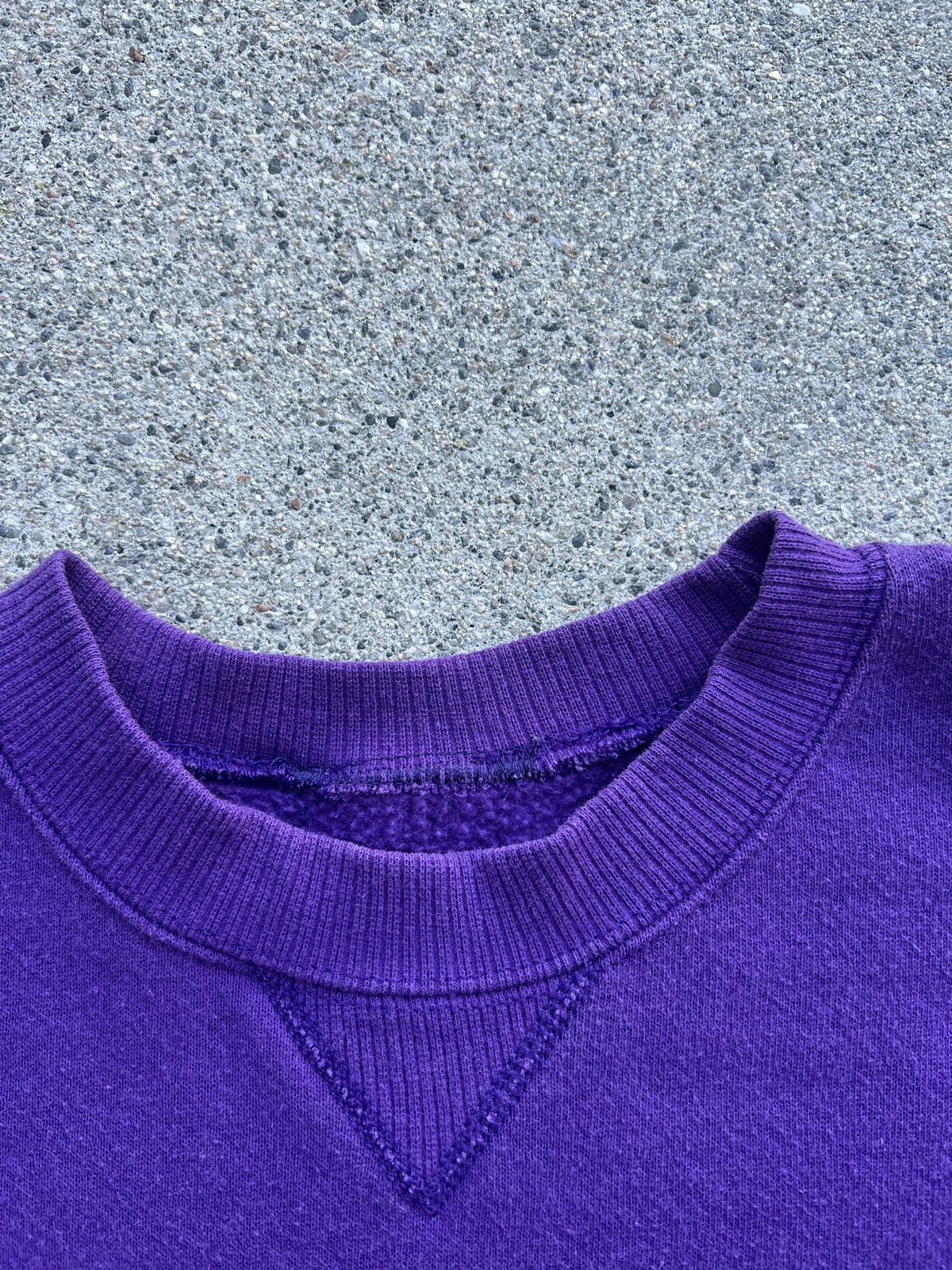 Lee × Russell Athletic Vintage 1990s Lee Purple Blank Sweatshirt Size Women’s M Size M / US 6-8 / IT 42-44 - 3 Thumbnail