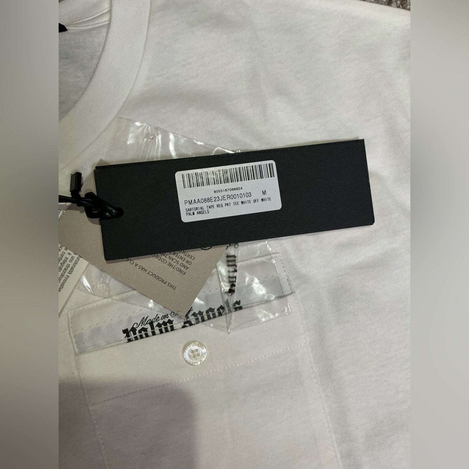 Palm Angels Palm Angels White Sartorial Tape T Shirt Tee Med New Size US M / EU 48-50 / 2 - 5 Thumbnail