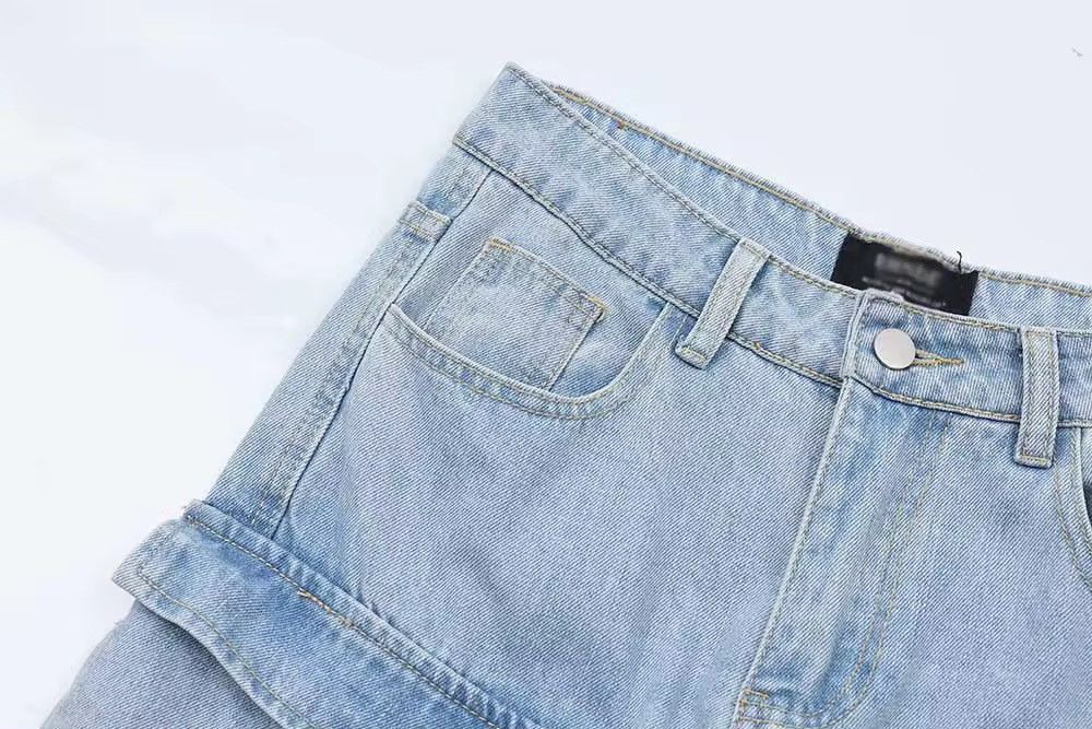 Japanese Brand Vintage Straight leg Washed Blue Jeans Size US 31 - 5 Thumbnail