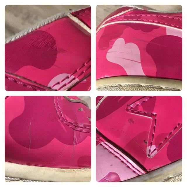 Bape × Nigo Pink camo BAPE STA Patent Leather Sneakers a bathing ape Size US 6 / IT 36 - 8 Thumbnail