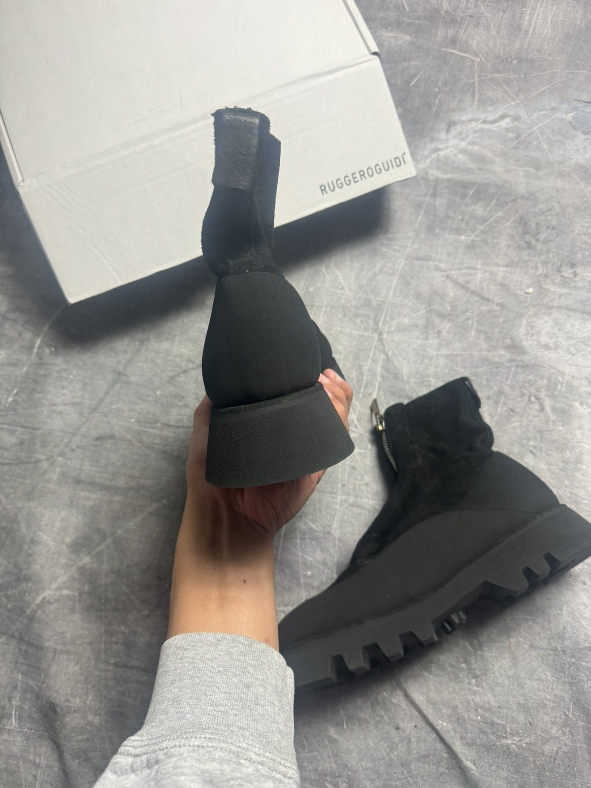 Guidi Guidi ZO06FZV Reverse Horse Suede Zoomorphic Ankle Boot Size US 8 / EU 41 - 4 Thumbnail