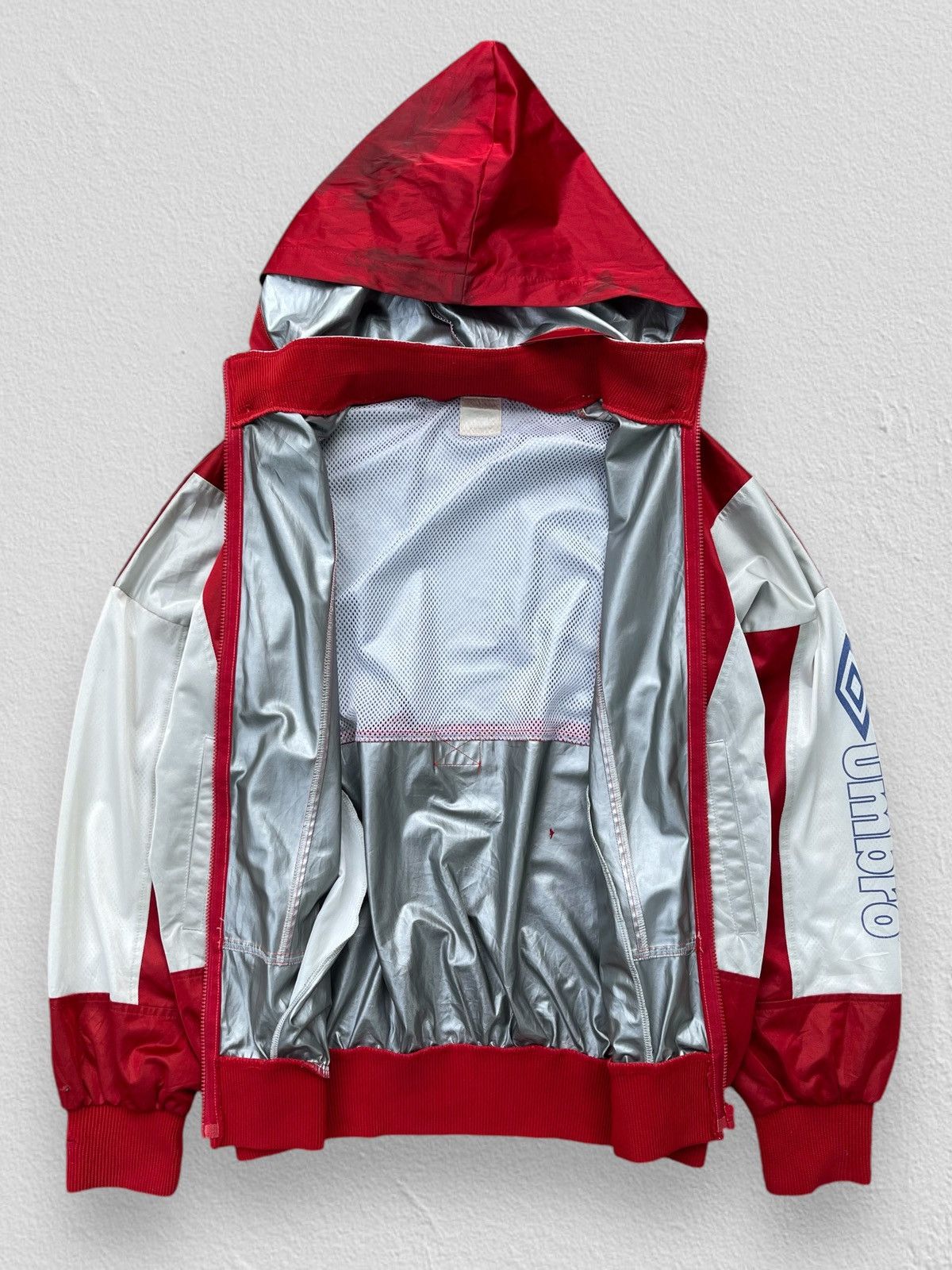 Slam Jam × Umbro 🔥Vintage Umbro Waterproof Windbreaker Hoodie Jacket Size US M / EU 48-50 / 2 - 3 Thumbnail