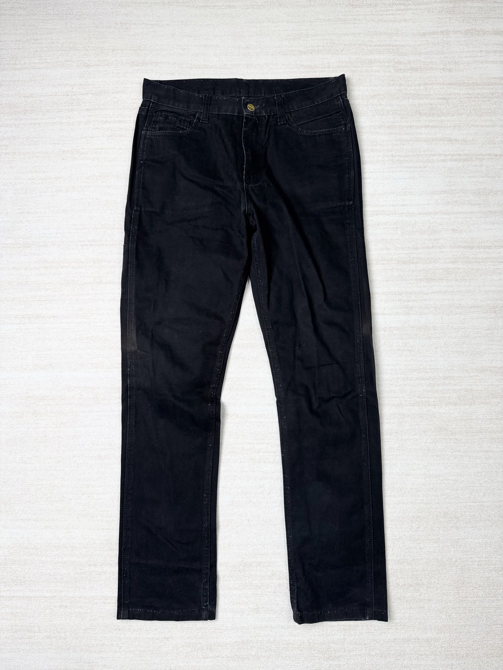 Carhartt × Vintage UNWORN* VINTAGE CARHARTT EXCLUSIVE TRIMMING JEAN BLK Size US 32 / EU 48 - 4 Thumbnail