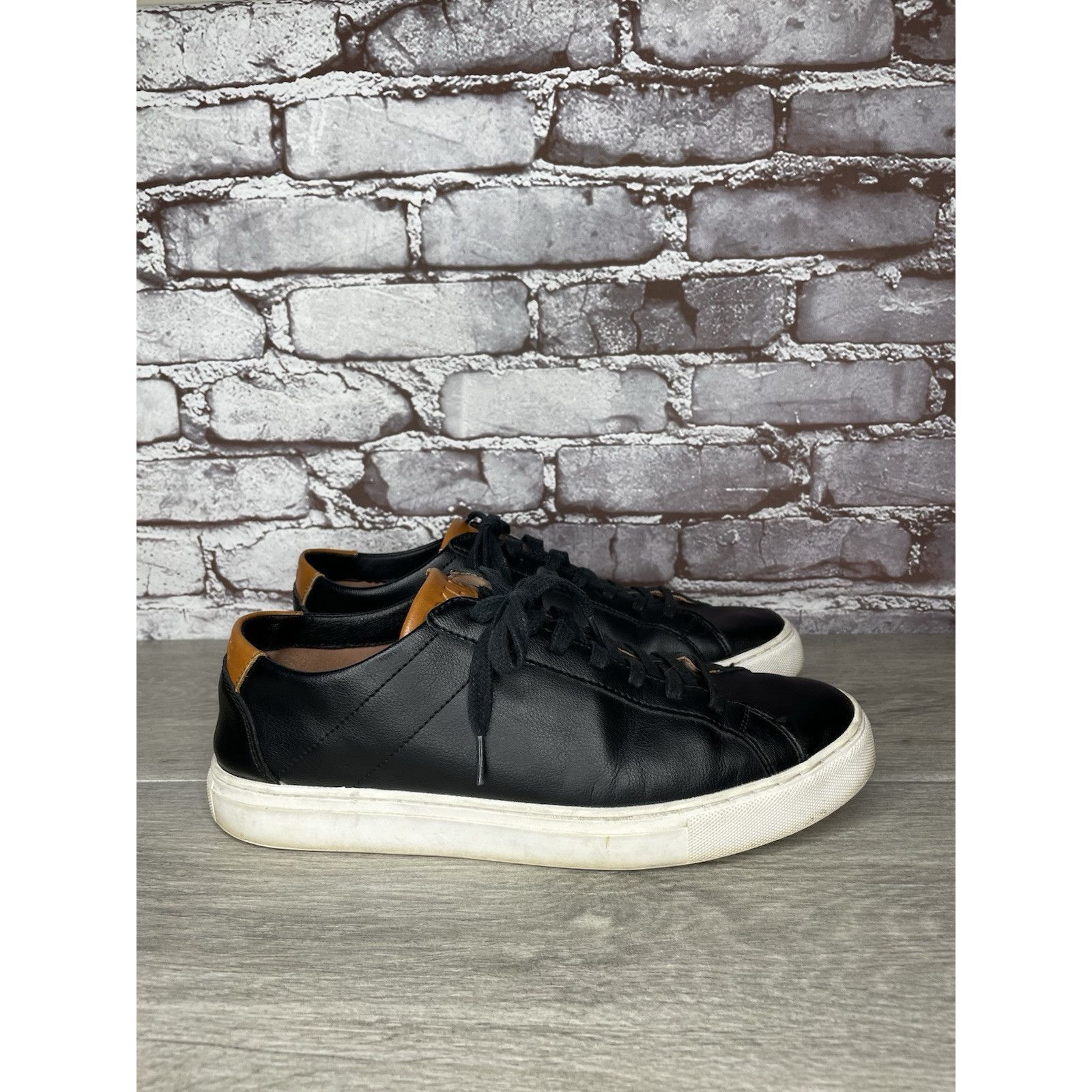 Other BYLT Everyday Shoes Black Leather Lace Up Casual Low Sneaker Size US 9 / EU 42 - 5 Thumbnail
