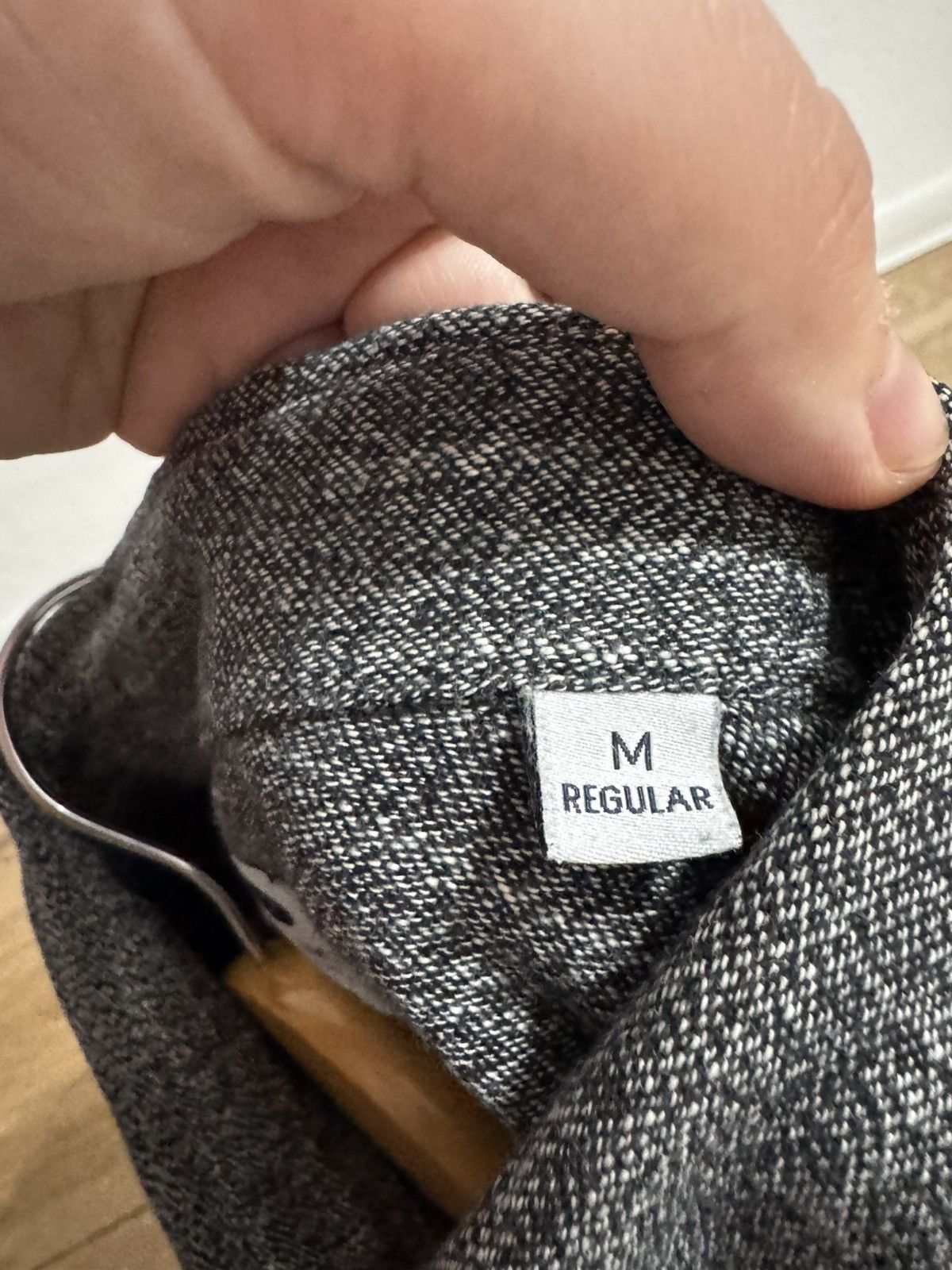 NN07 NN07 (No Nationality) Levon Herringbone Flannel Shirt Size US M / EU 48-50 / 2 - 12 Thumbnail