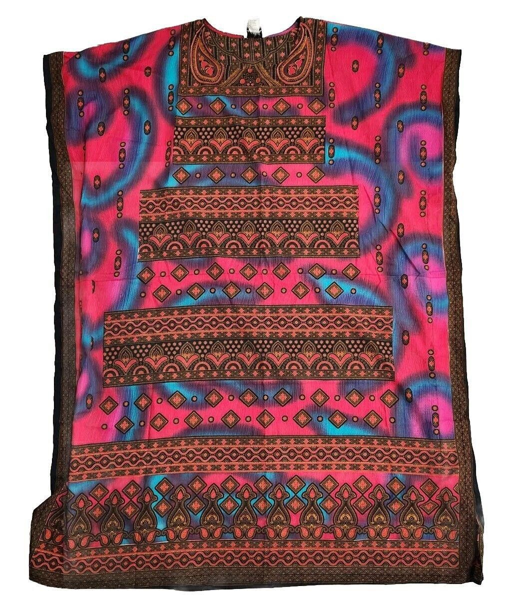Designer Metropolitan Caftan Kaftan Mumu One Size Vintage Ethnic Size ONE SIZE - 1 Thumbnail