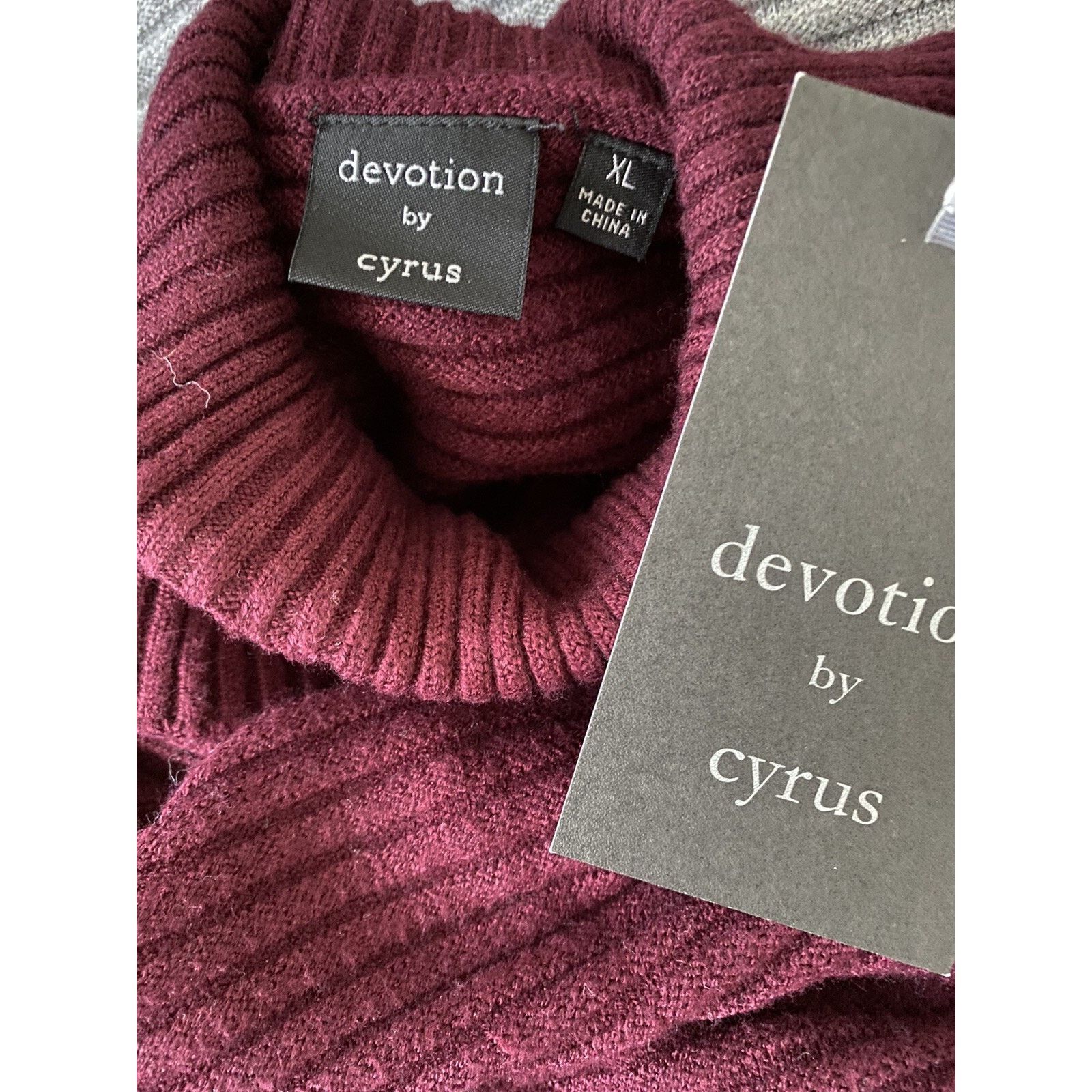 & Other Stories DEVOTION BY CYRUS Cowlneck burgundy sweater tunic A003015 Size L / US 10 / IT 46 - 6 Thumbnail