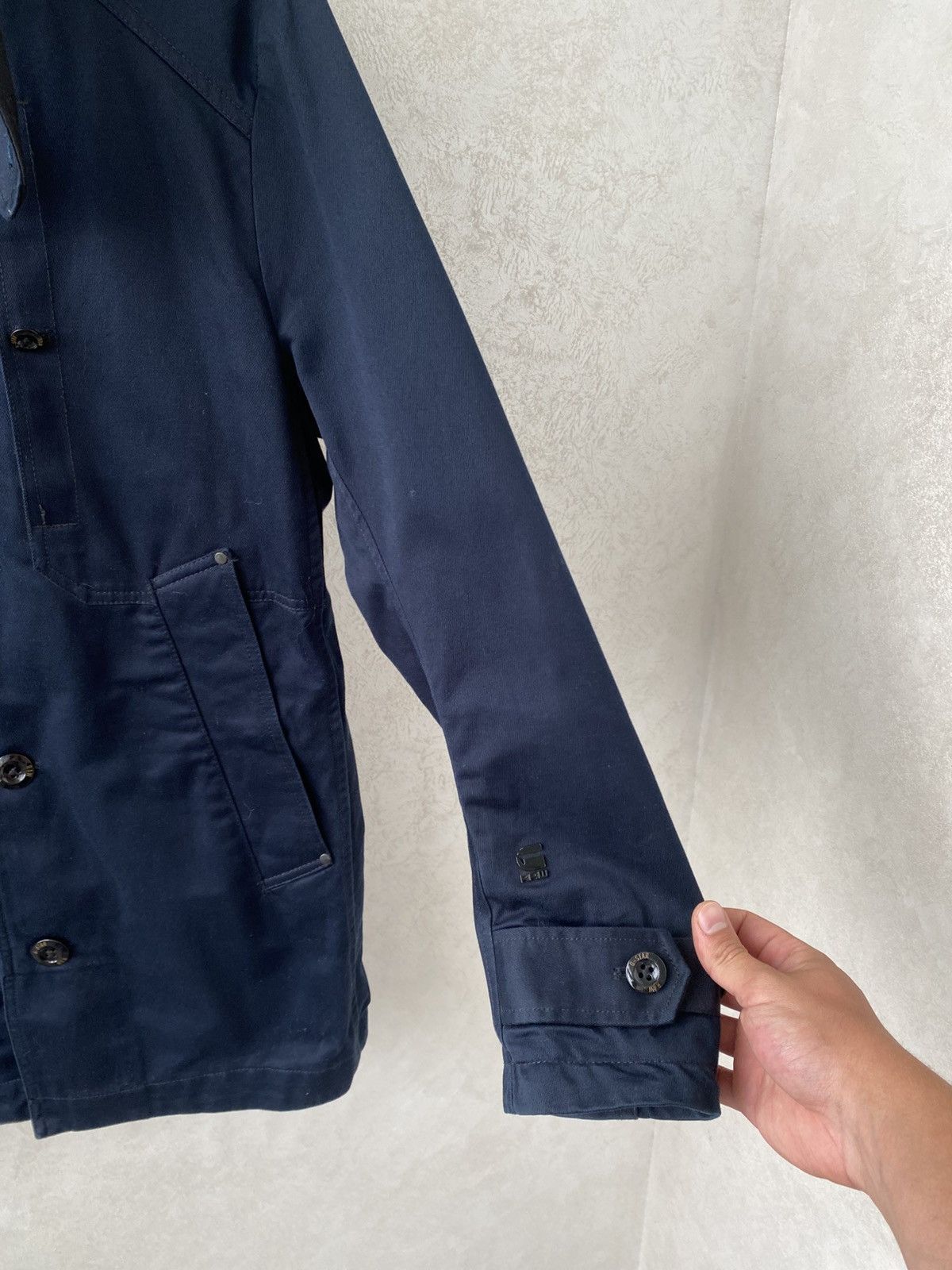 G-Star G-Star Raw Garber Navy Military Cotton Trench Coat Jacket Size US M / EU 48-50 / 2 - 8 Thumbnail