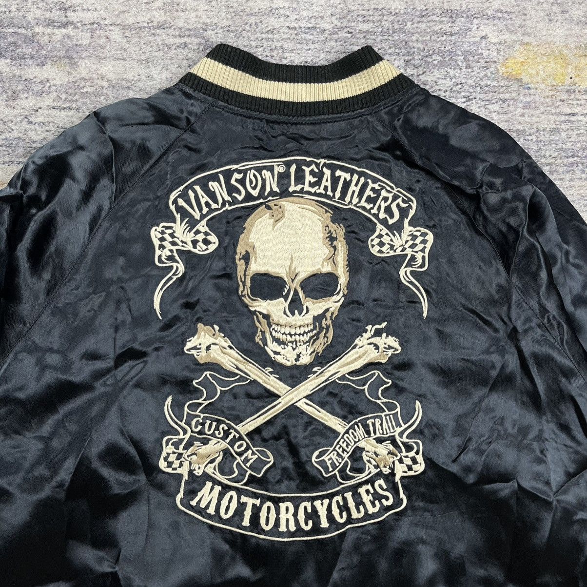 Vanson Leathers Vanson reversible rayon souvenir sukajan jacket Size US XL / EU 56 / 4 - 7 Thumbnail