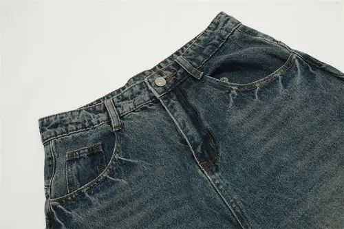 Japanese Brand × Jean American washed distressed niche design loose wide-leg jeans Size US 32 / EU 48 - 4 Thumbnail