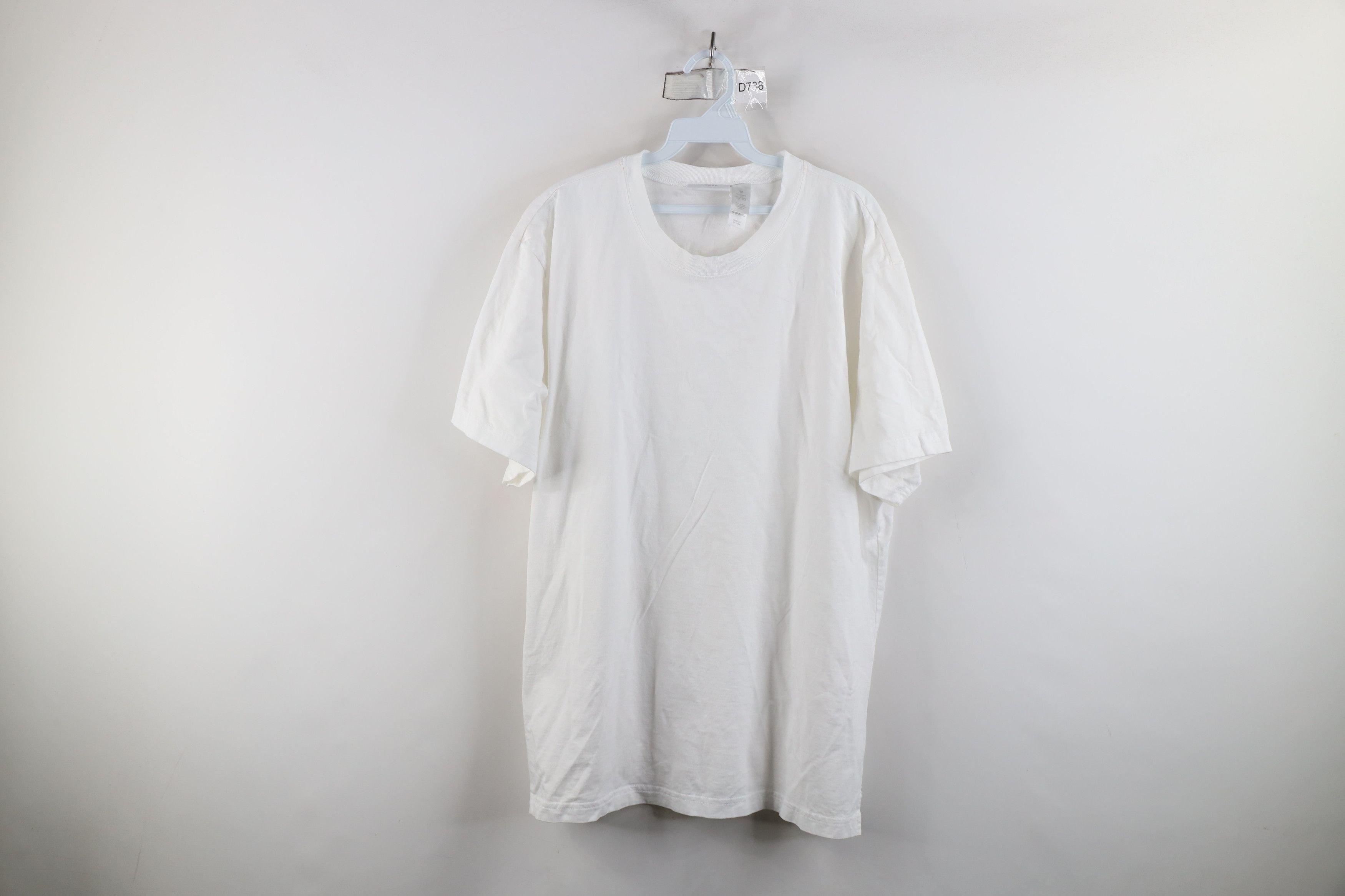 Vintage Vintage 90s Streetwear Cotton Short Sleeve T-Shirt White Size 3XL / US 20-22 - 1 Thumbnail