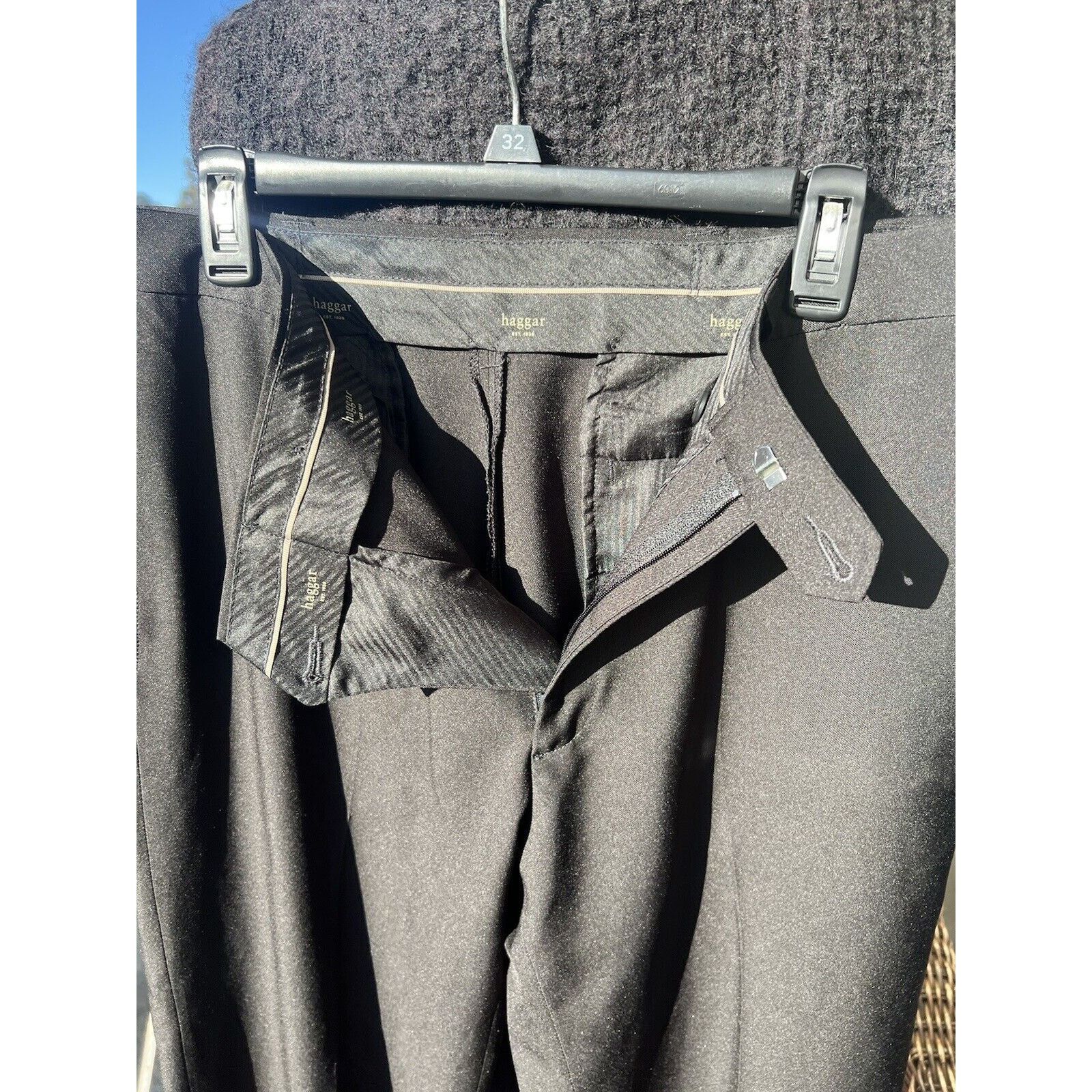 Haggar Haggar Established 1926 Men’s Dress Pants Black Size: 34x32 Size 34R - 4 Thumbnail