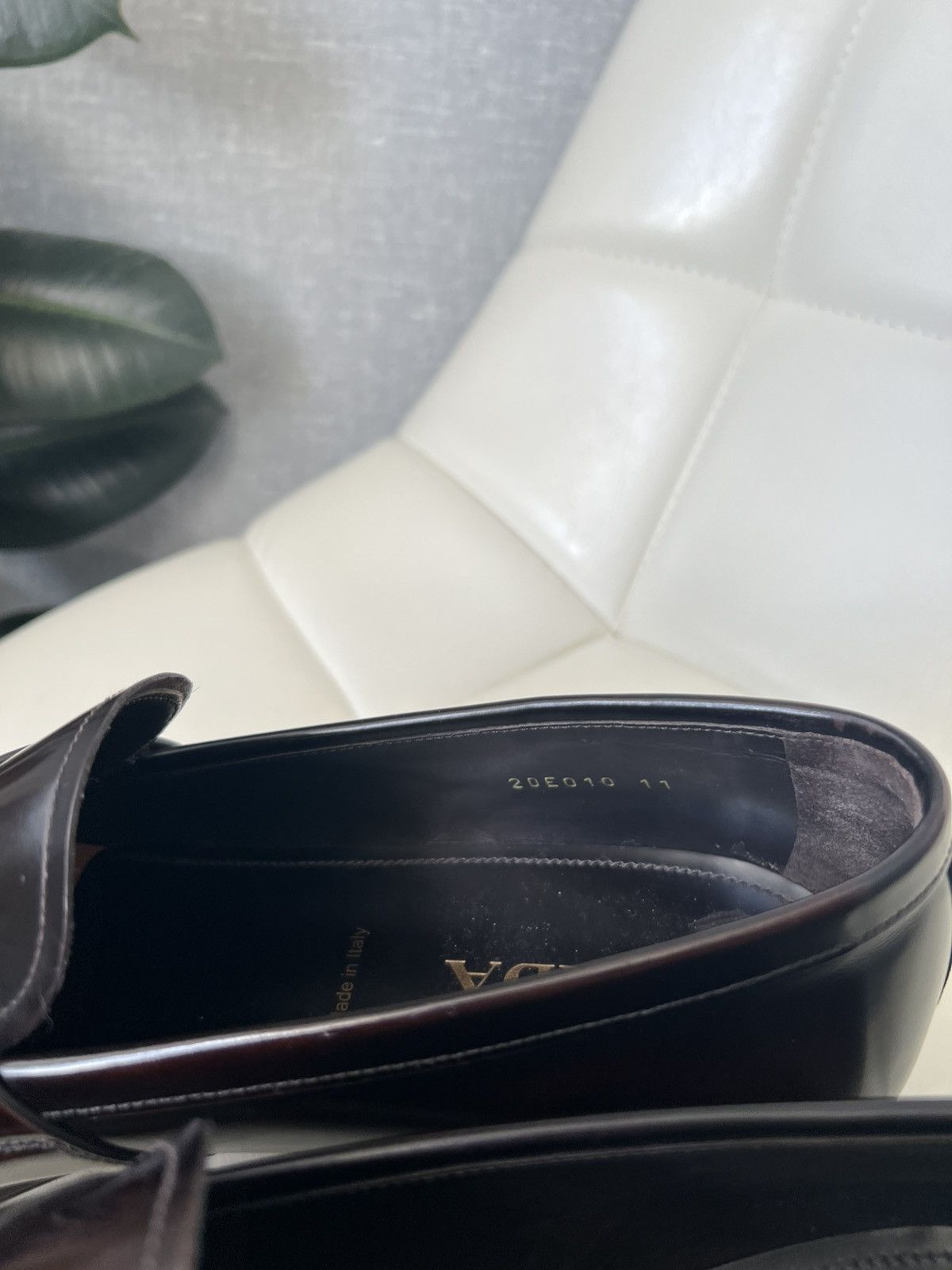 Prada Prada Brown Polished Leather Penny Loafers Men’s Size 11 Size US 12 / EU 45 - 20 Thumbnail