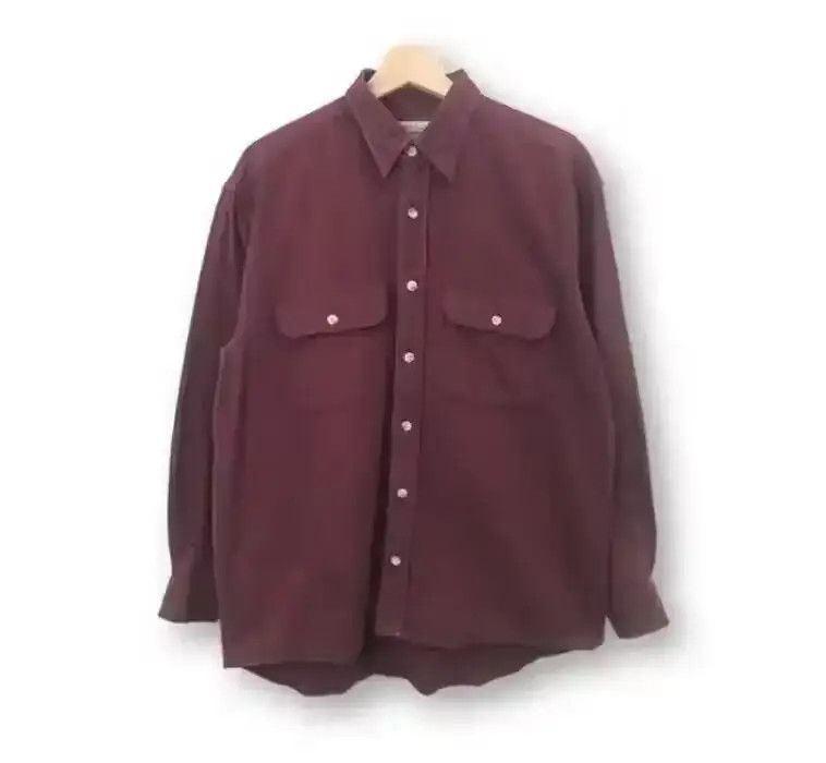 image of Mandoc Plain Multipocket Flannel Shirt, Men's (Size Medium)