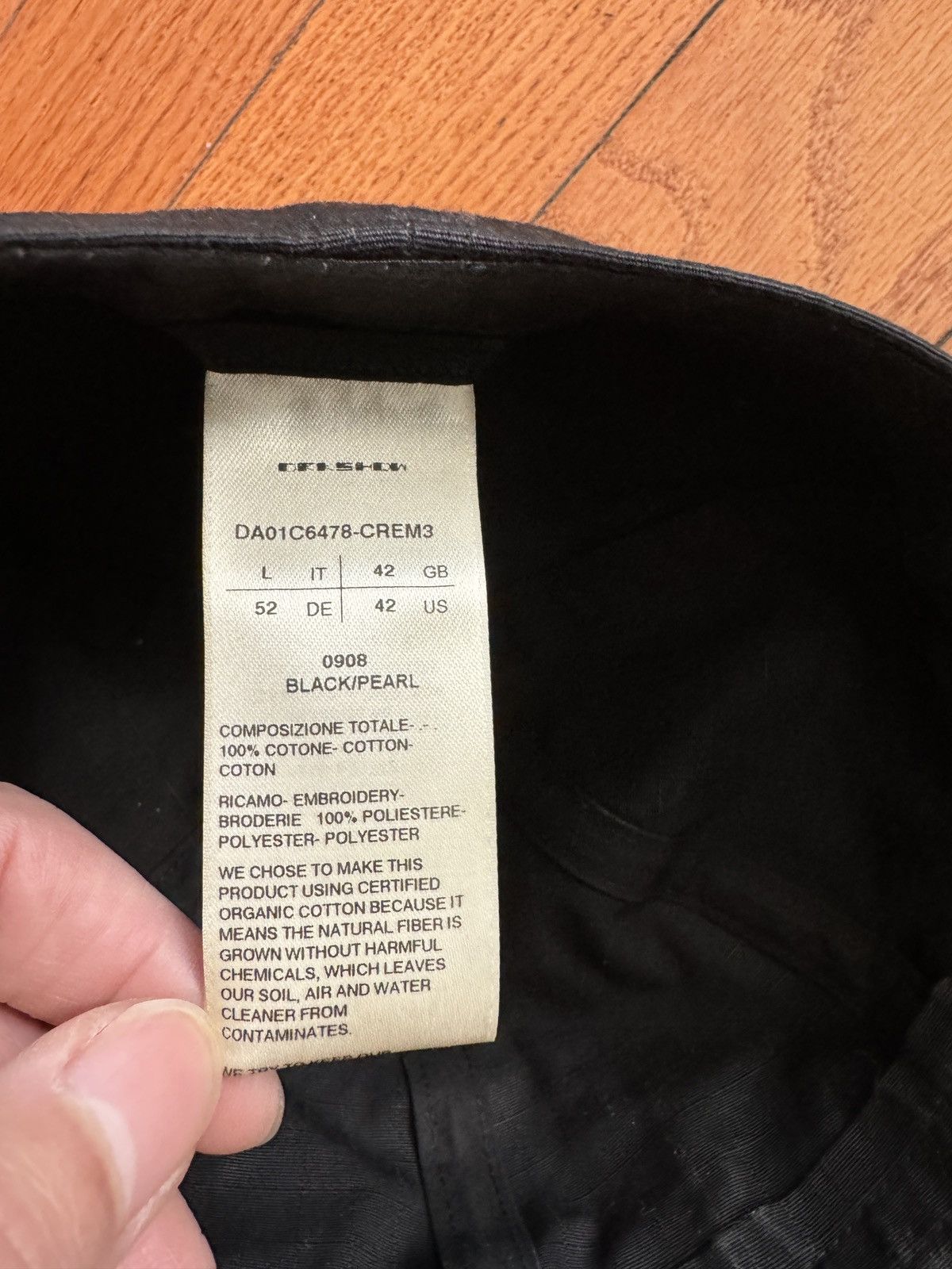 Rick Owens Drkshdw Rick Owens Cap L Size ONE SIZE - 8 Thumbnail