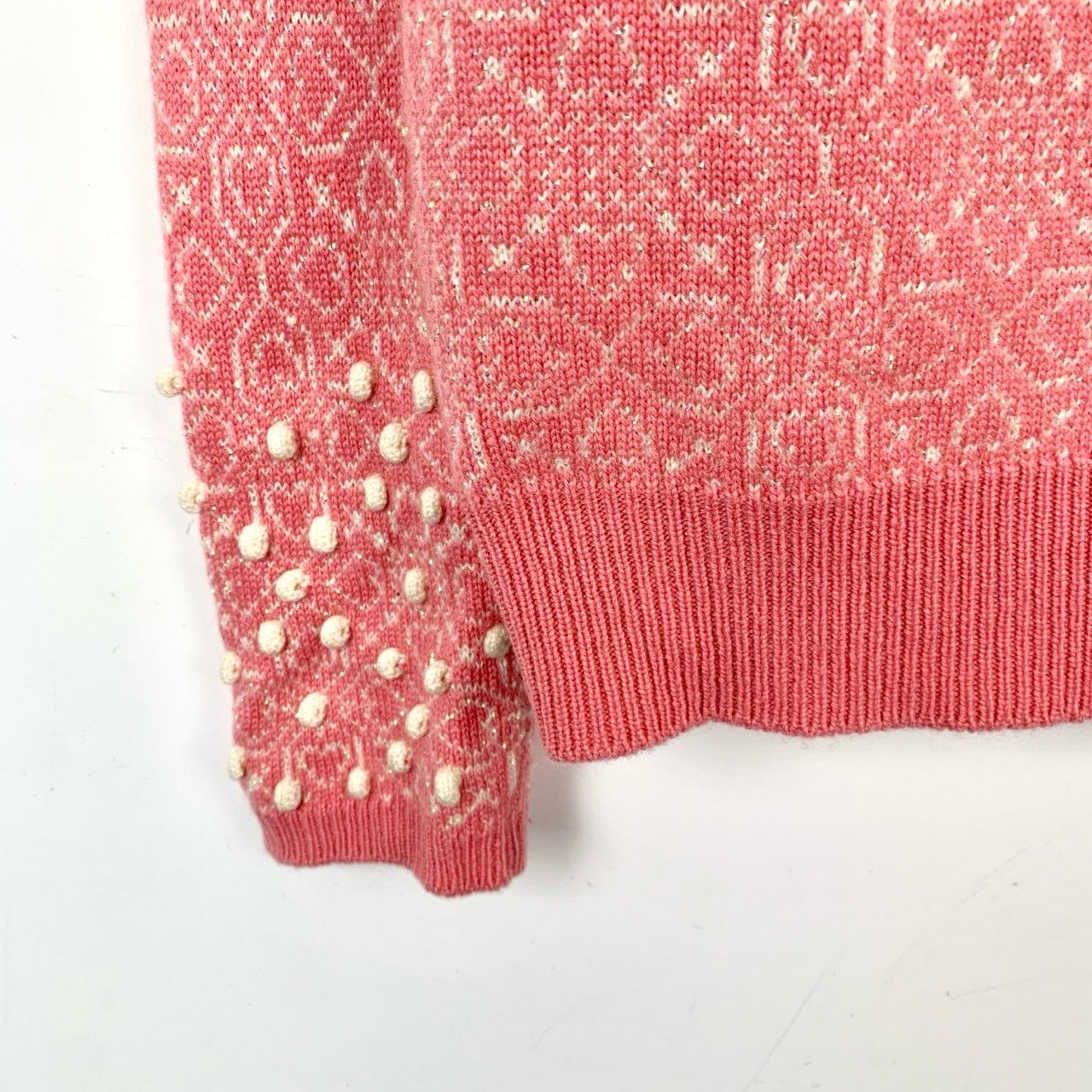 Chanel Chanel Knitwear Pink Gem-Tweed Cashmere Sweater (Size L) Size L / US 10 / IT 46 - 5 Thumbnail