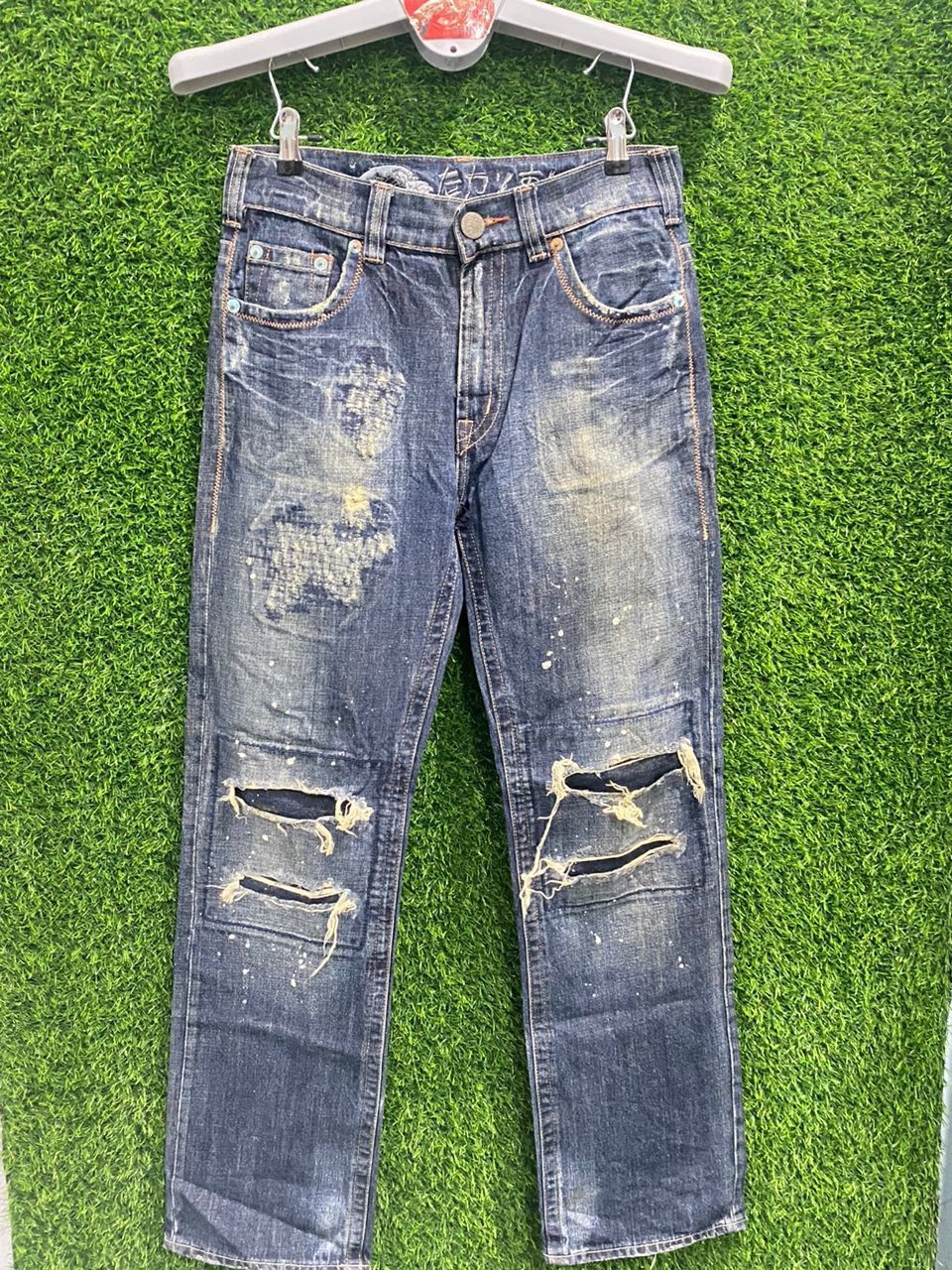 Designer × Japanese Brand Osaka Big Train Patchwork Denim Straight Cut Size US 32 / EU 48 - 1 Thumbnail