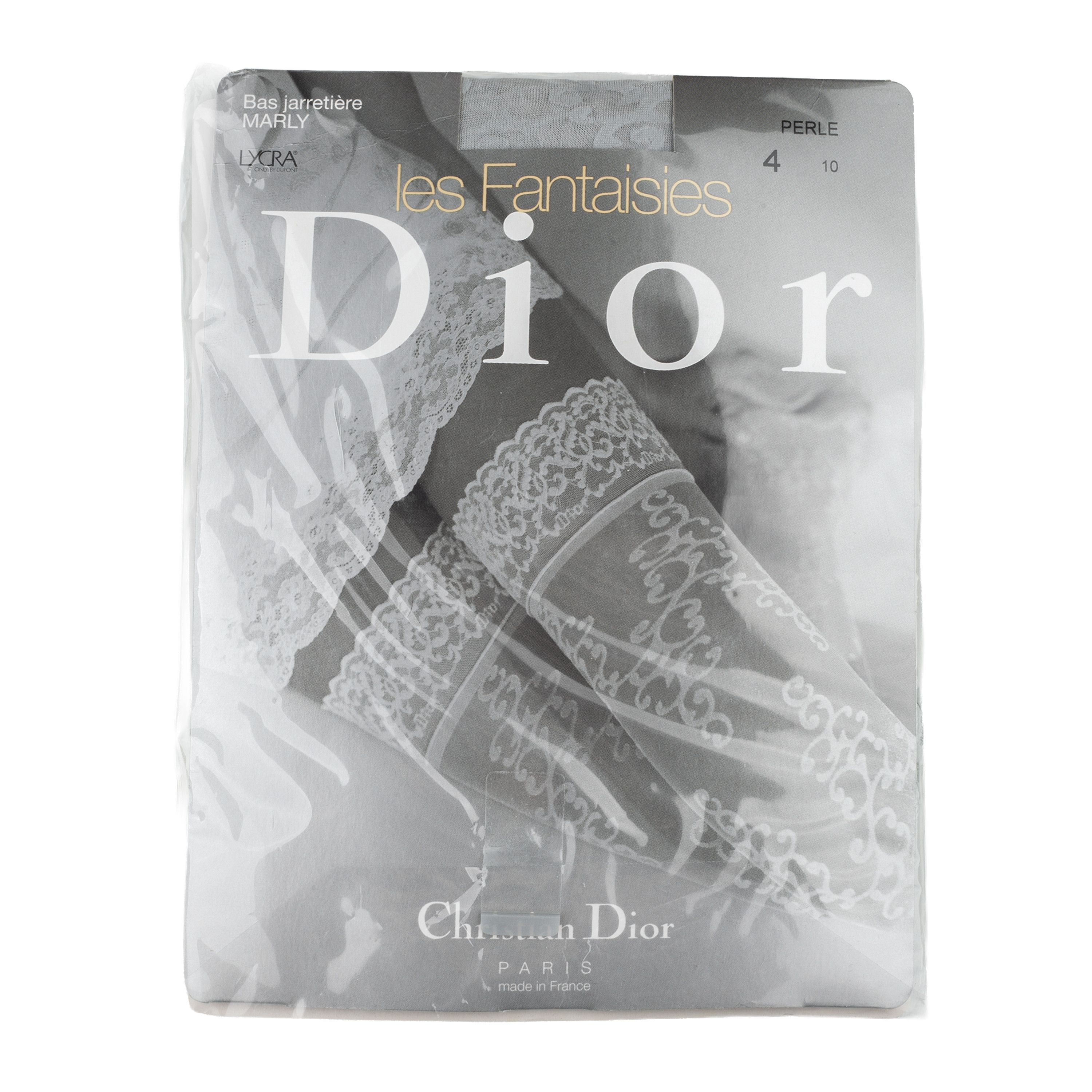 Christian Dior Thigh-High Gray Vintage Stockings