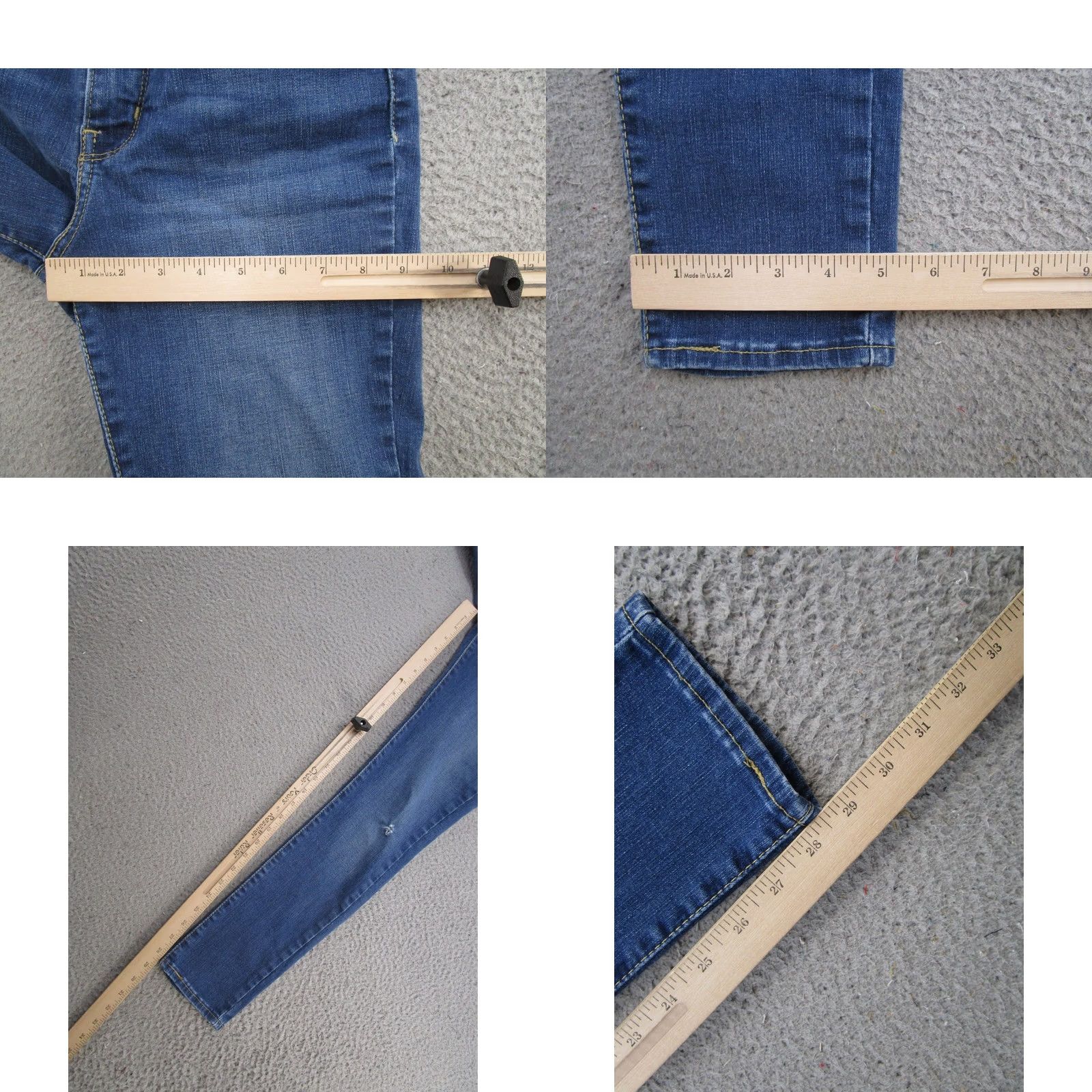Levi's Levi's 721 Slim Jeans Womens 28x30 Blue Stretch Denim Hoodie Size 28" / US 6 / IT 42 - 8 Thumbnail