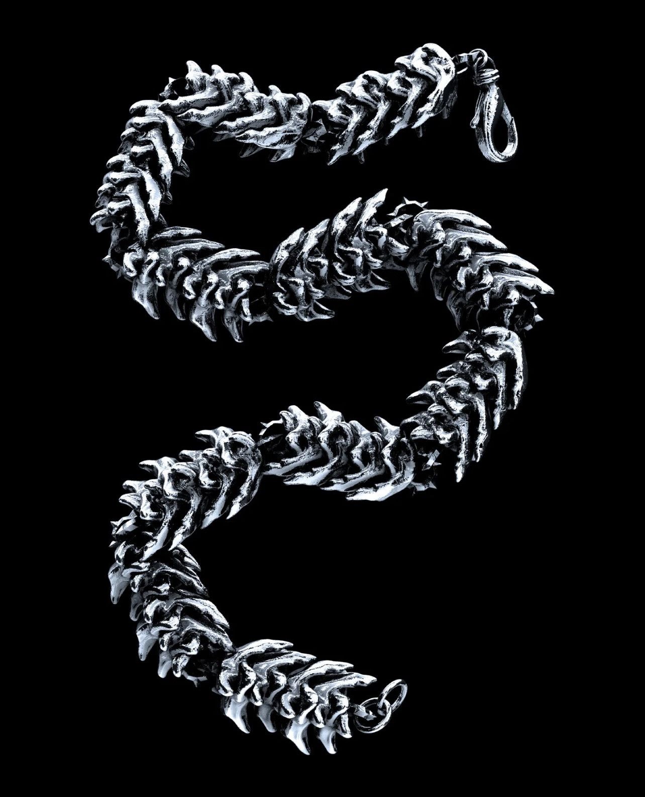 Jewelry Cal Jewelry Vertebrae Bracelet 8.5 Size ONE SIZE - 3 Thumbnail