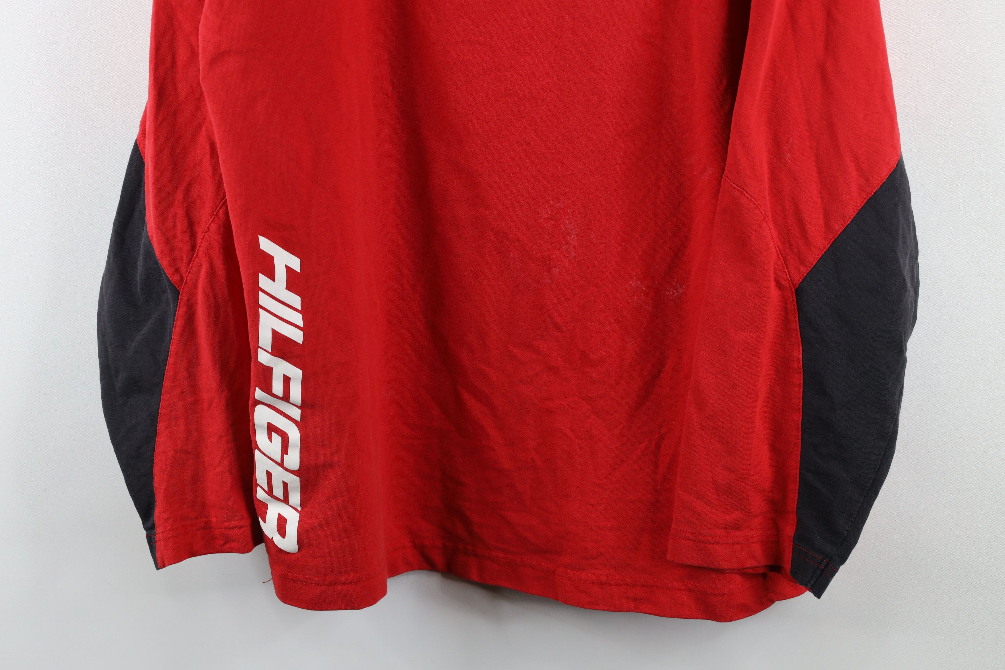 Tommy Hilfiger × Vintage Vintage 90s Tommy Hilfiger Athletics Long Sleeve T-Shirt Size US L / EU 52-54 / 3 - 3 Thumbnail