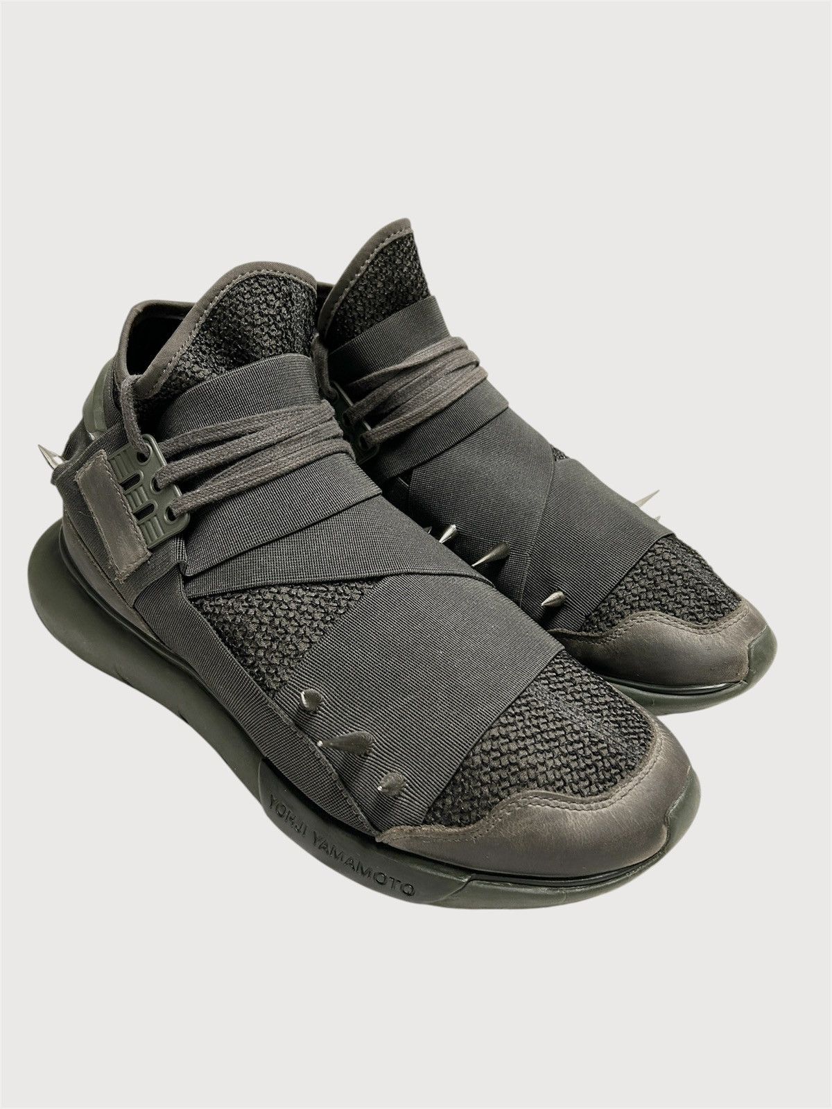 Y-3 SS2017 Spiked Qasa High Sneakers Size US 9 / EU 42 - 1 Thumbnail