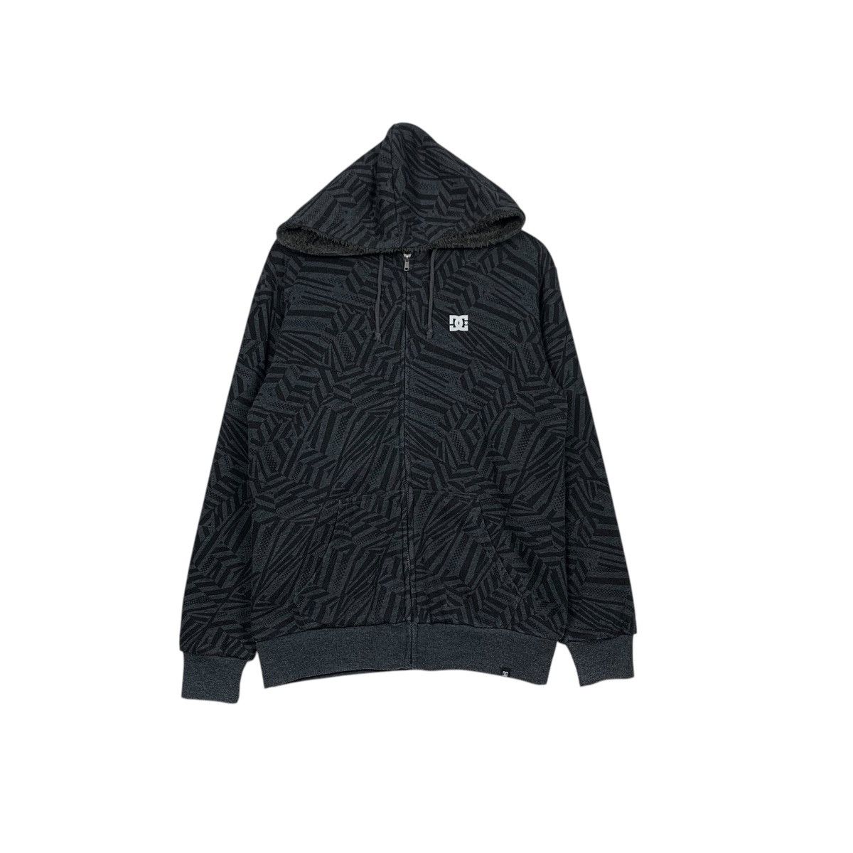 DC DC SHOES Fleece Lined Zipper Hoodie Sweatshirt #2555-C115 Size US M / EU 48-50 / 2 - 1 Thumbnail