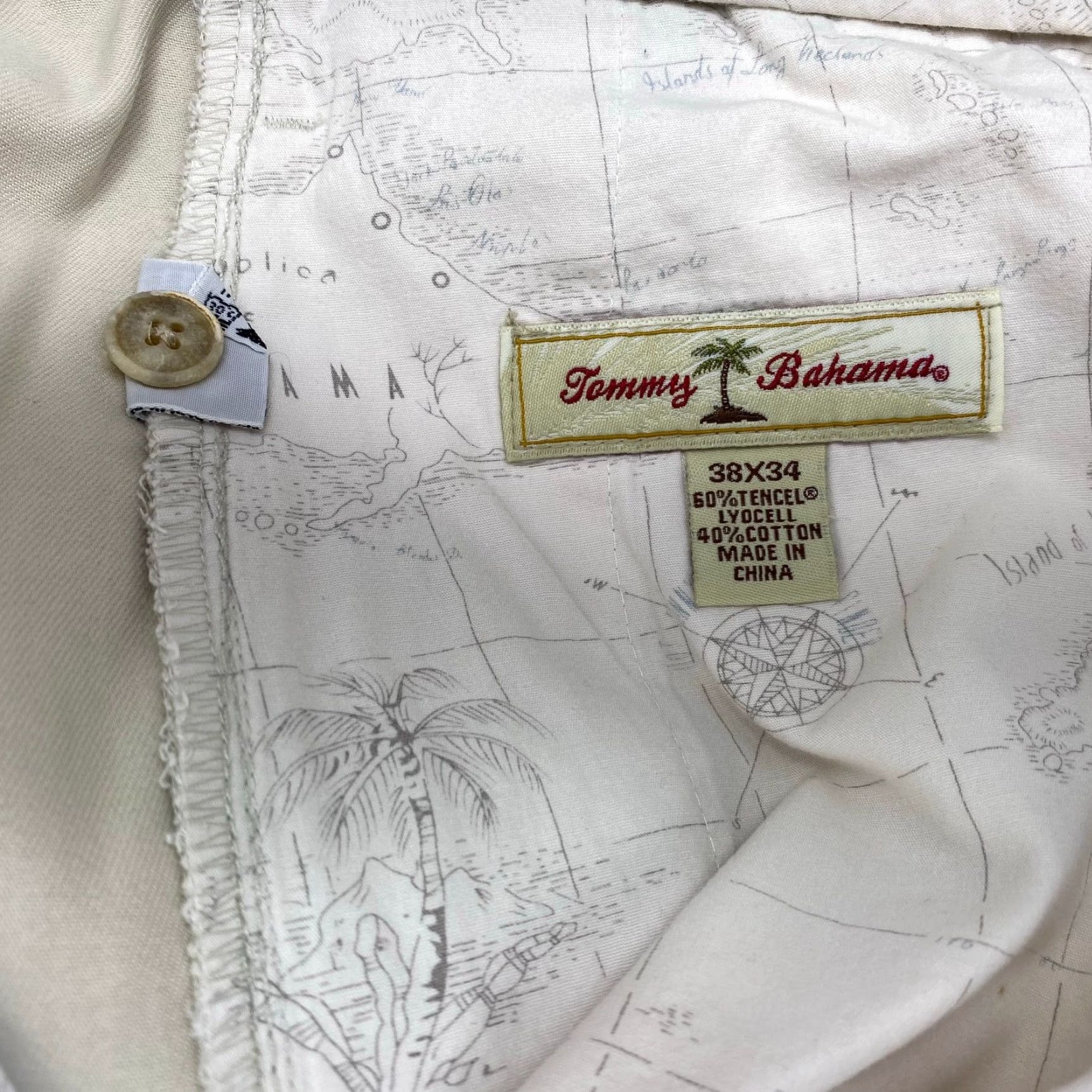 Tommy Bahama Tommy Bahama Pants Mens 38x26 Beige Khaki Flat Front Relaxed Chino Slacks Men’s 38 Beige Solid Casual Workwear 7199 Size US 38 / EU 54 - 5 Thumbnail