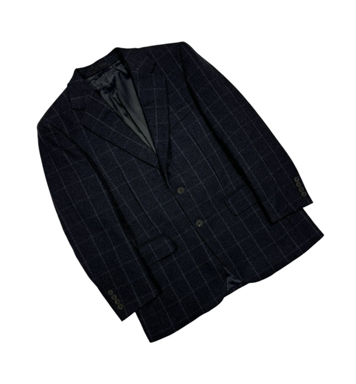 Burberry Burberry London Checked Blazer Cashmere Jacket Japan Size 48R - 7 Thumbnail