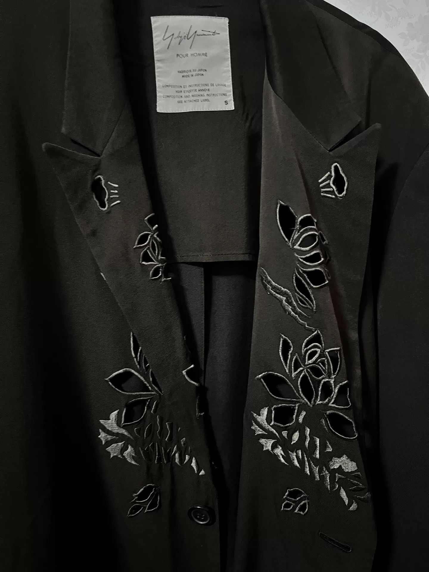 Yohji Yamamoto Yohji Yamamoto 96SS Floral Jacket Size US S / EU 44-46 / 1 - 2 Thumbnail