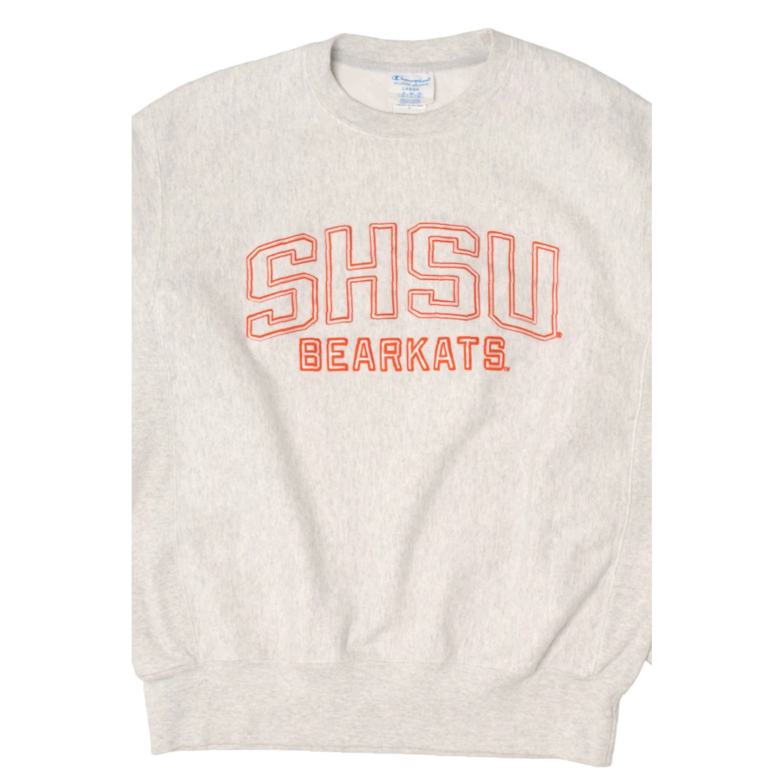 Champion VINTAGE Sam Houston State University Bearkats Sweatshirt Light Gray Sweatshirt Large Grey 2010s Champion Mens Size US L / EU 52-54 / 3 - 5 Thumbnail