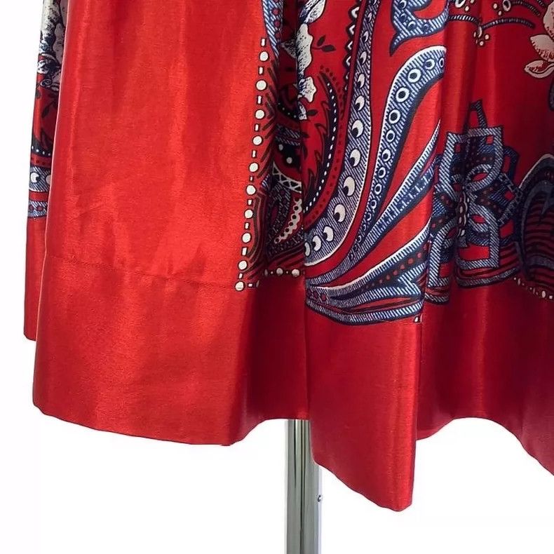 Comme des Garcons Comme Des Garcons size S Red Bohemian flower skirt Size 26" / US 2 / IT 38 - 4 Thumbnail