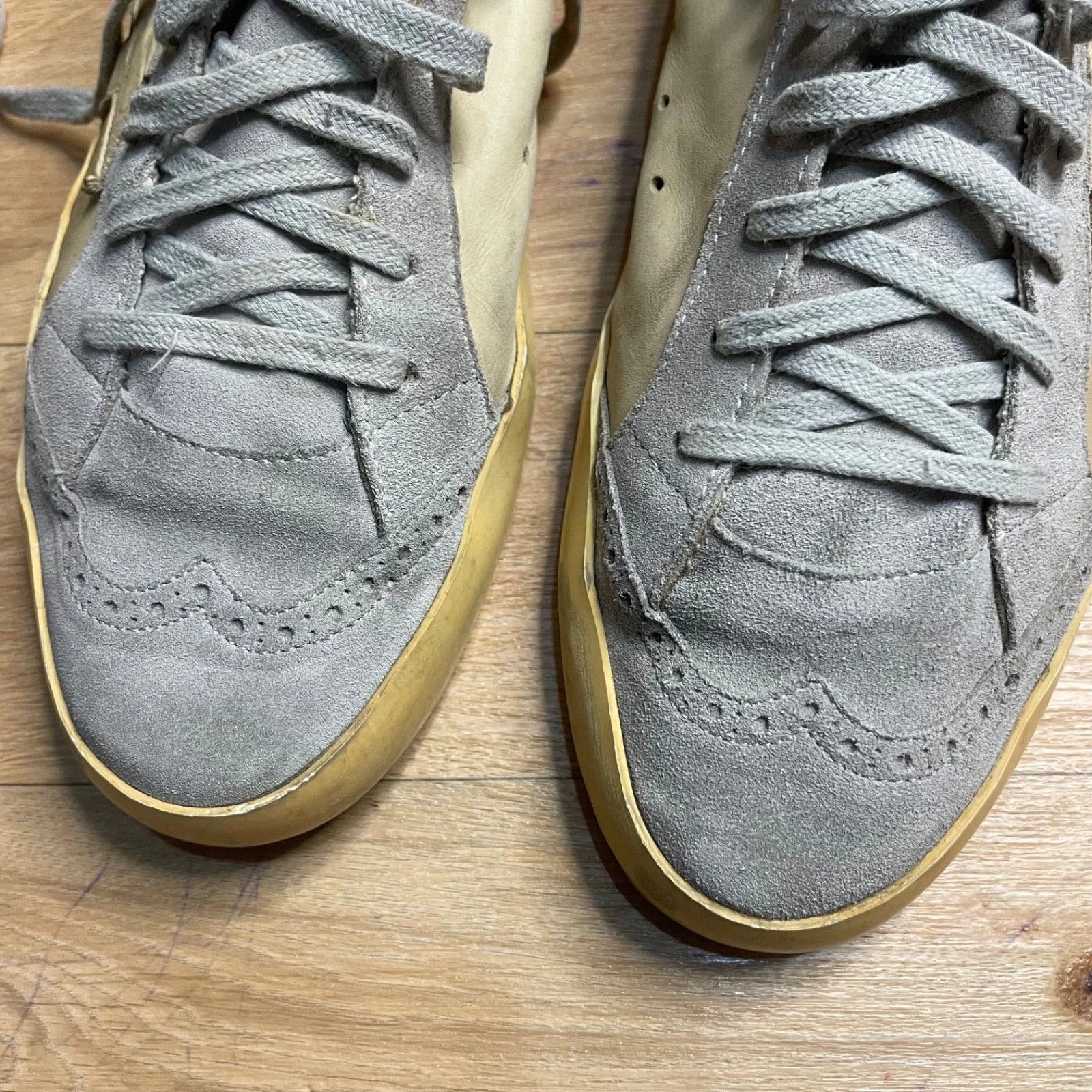 Golden Goose Golden Goose Sneakers MID STAR GGDB High Top Leather BEIGE Size US 10 / EU 43 - 4 Thumbnail